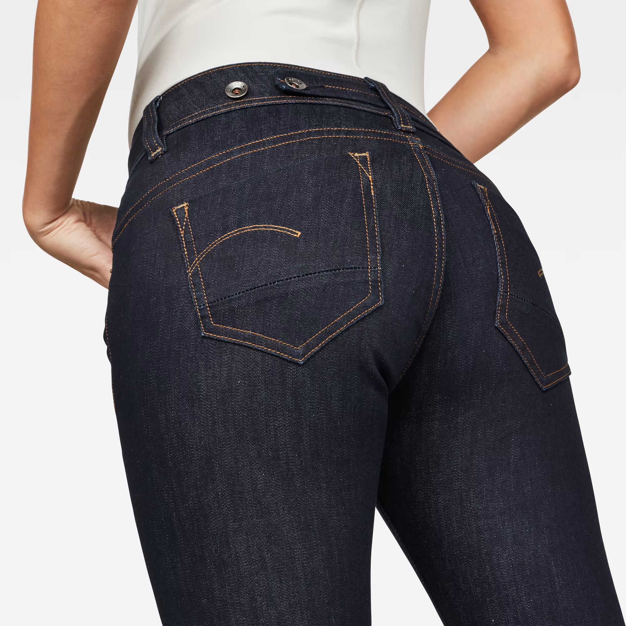 G-Star G-Star RAW Midge Saddle Straight Jeans Dark blue Size 30" / US 8 / IT 44 - 2 Thumbnail