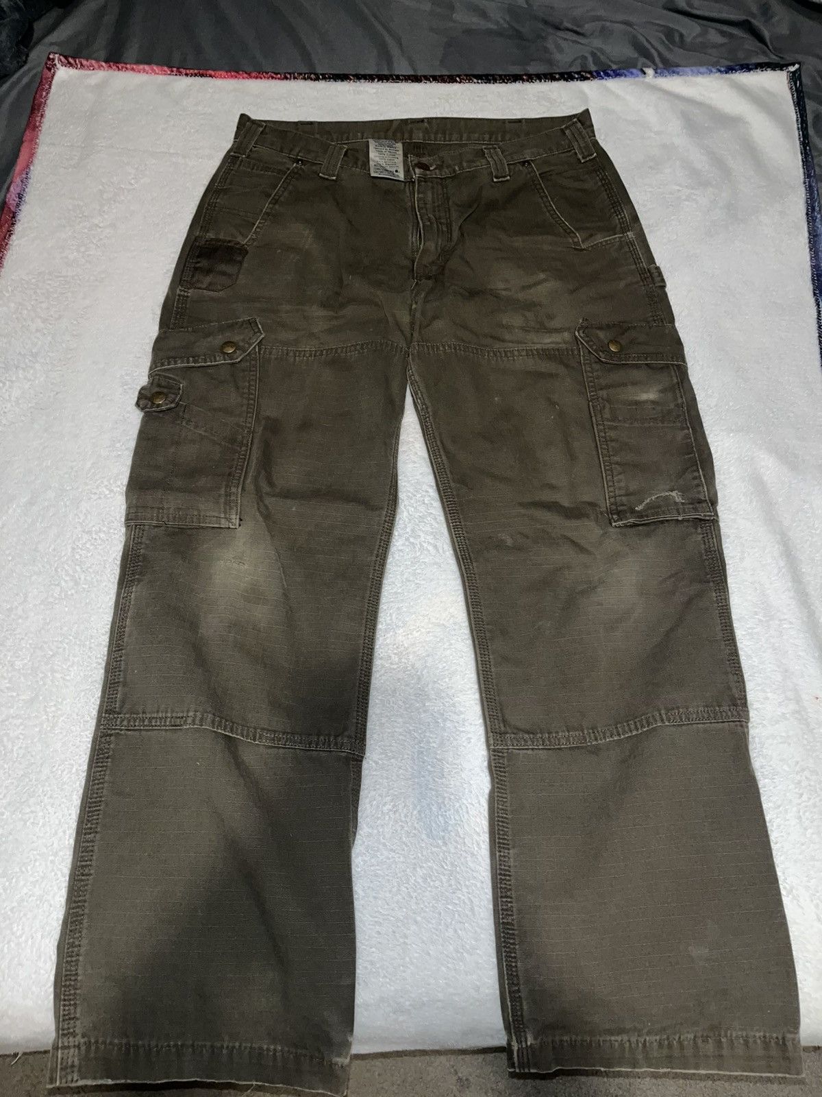Carhartt × Vintage Carhartt x vintage brown carpenters pants Size US 34 / EU 50 - 2 Thumbnail