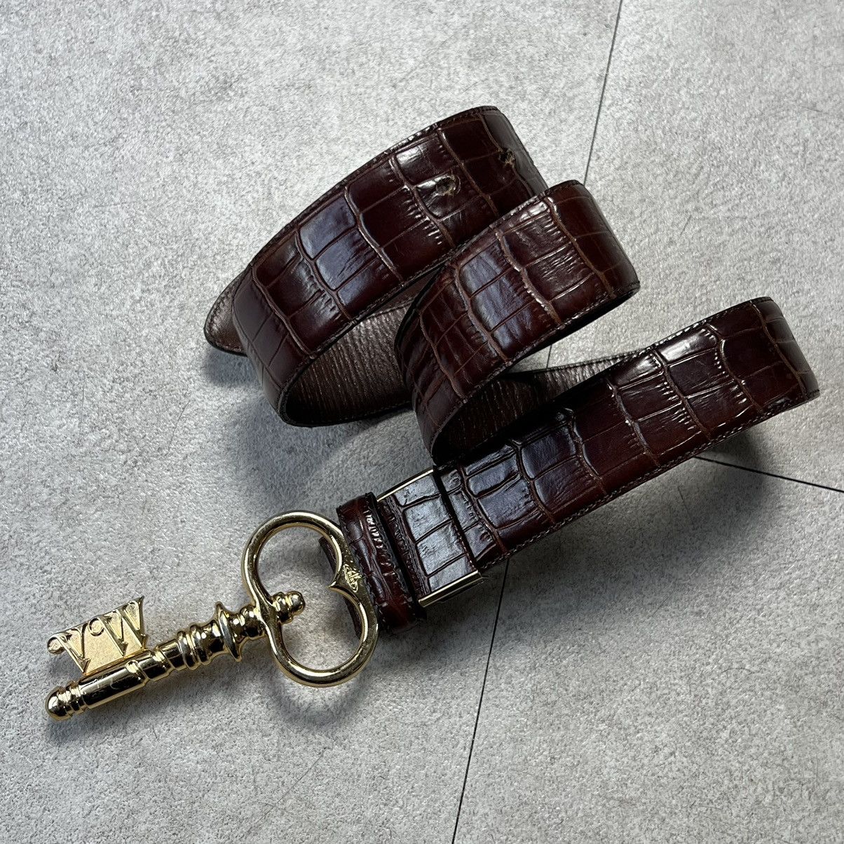 Vivienne Westwood Key Buckle Crocodile Belt