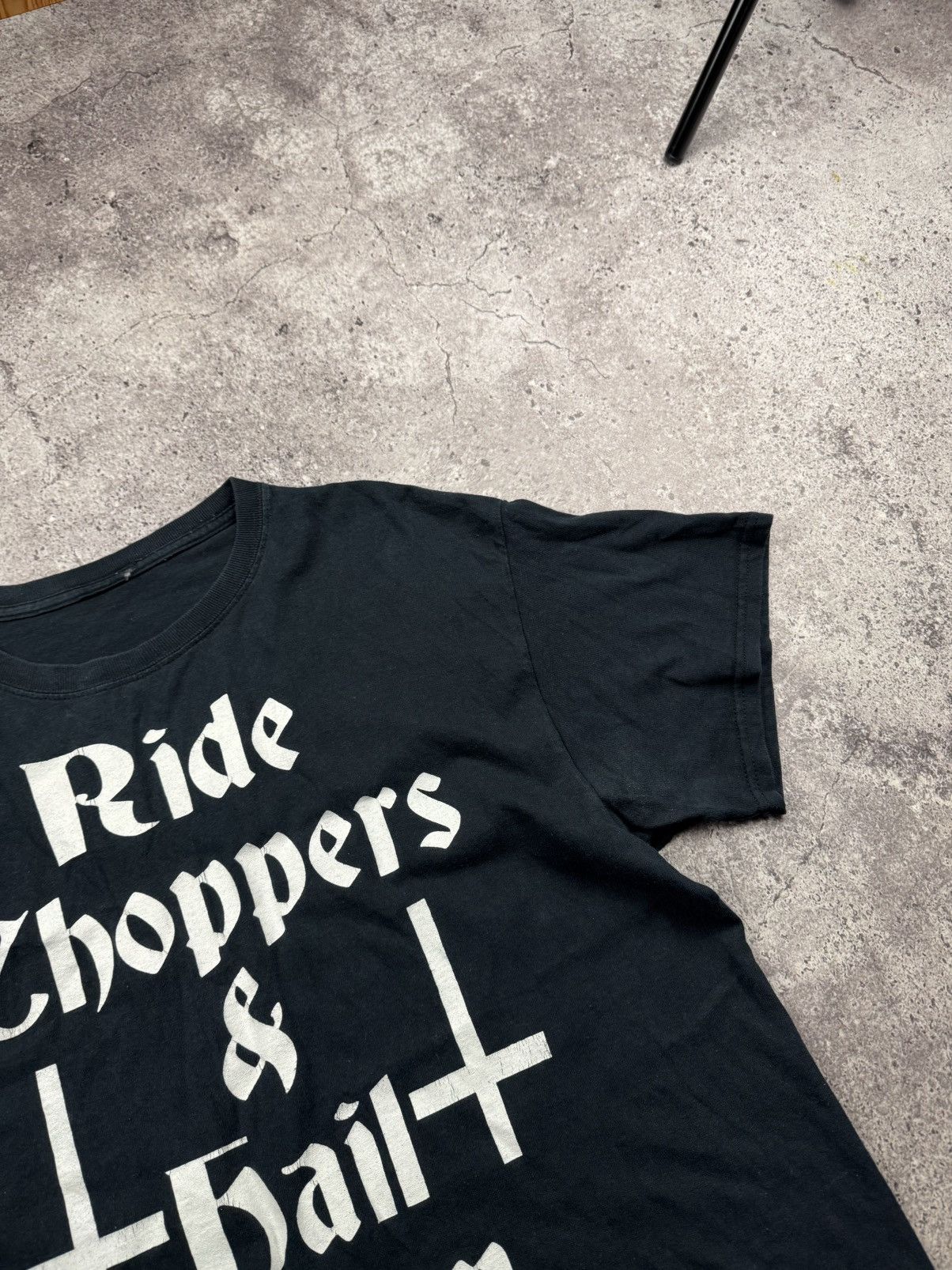 West Coast Choppers Vintage West Coast Choppers Y2K Ride Choppers Hail Satan Size US L / EU 52-54 / 3 - 4 Thumbnail
