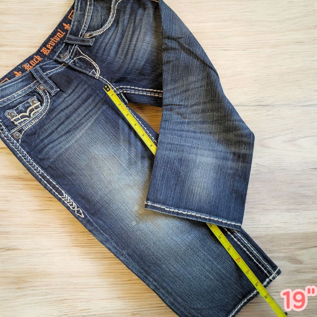 Rock Revival ROCK REVIVAL Capri Jeans Women's 26 ANA Denim Capris Size 26" / US 2 / IT 38 - 3 Thumbnail