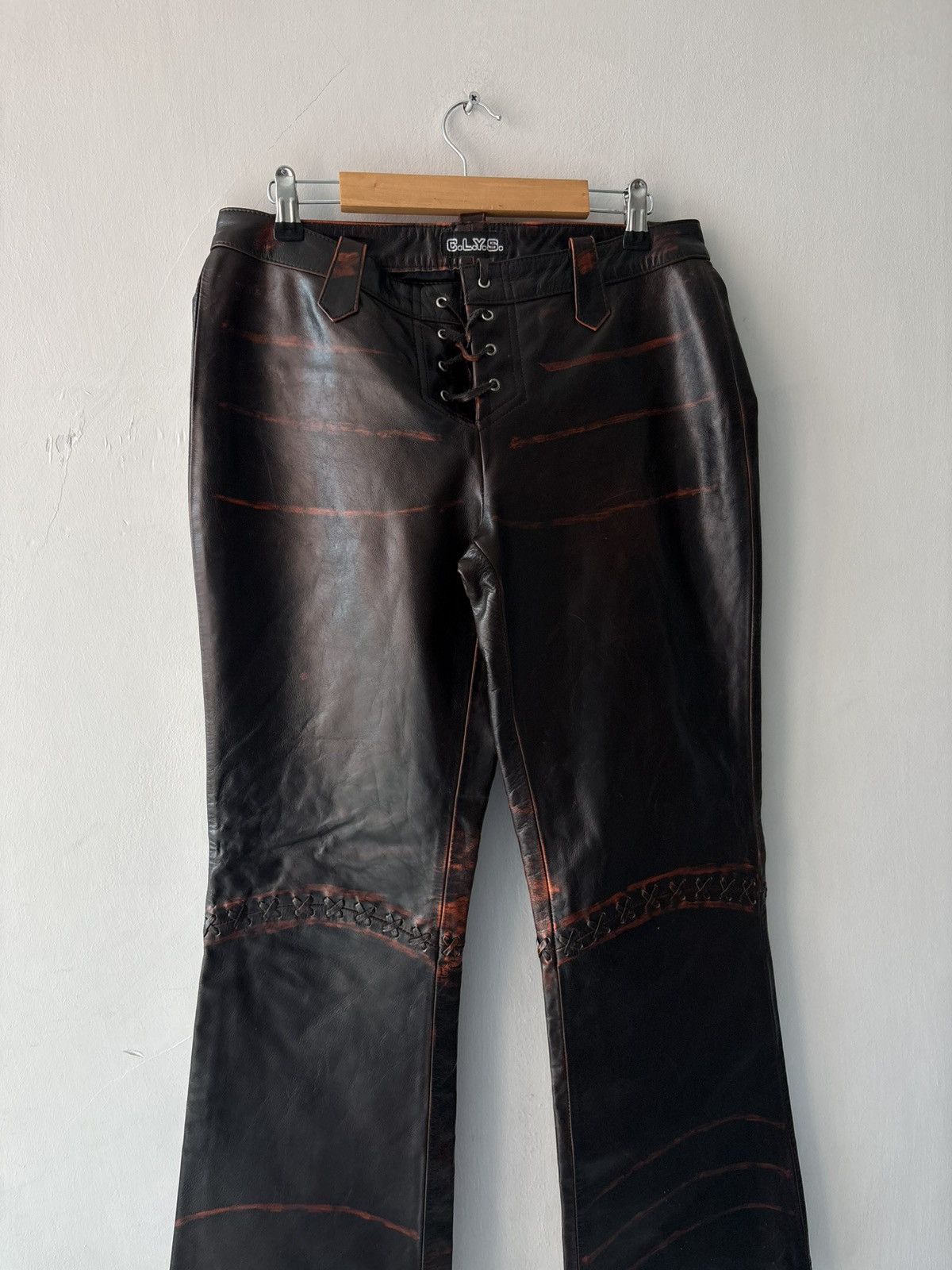 Vintage Vintage leather trousers Size 27" / US 4 / IT 40 - 8 Thumbnail