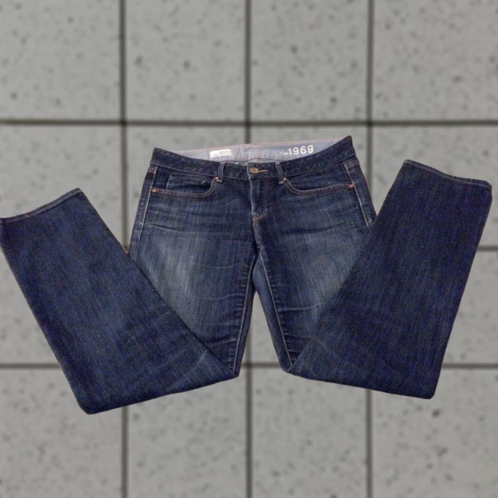 Gap Womens Gap Jeans Straight Denim 4 32x28 Pants Blue Size 27" / US 4 / IT 40 - 1 Thumbnail