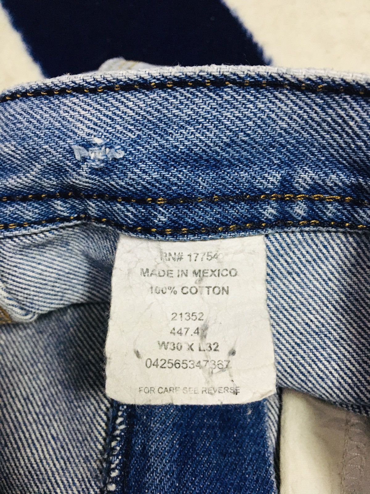 Other Key Carpenter Double Knee Dirty Distressed Jeans (17) Size US 30 / EU 46 - 11 Thumbnail