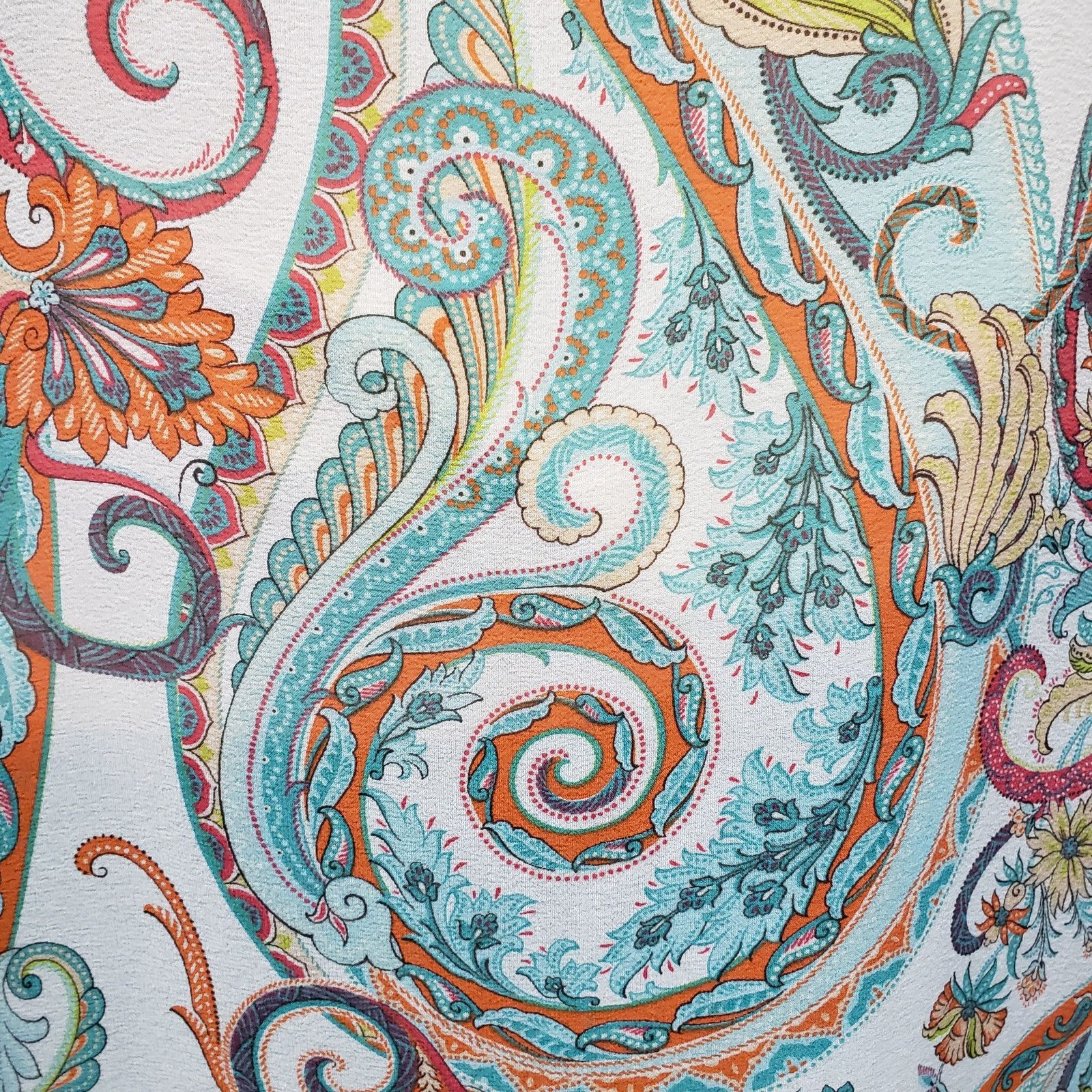 Lafayette 148 Lafayette 148 Silk Paisley Top Blouse Tunic Oversized V-Neck Size S / US 4 / IT 40 - 3 Thumbnail