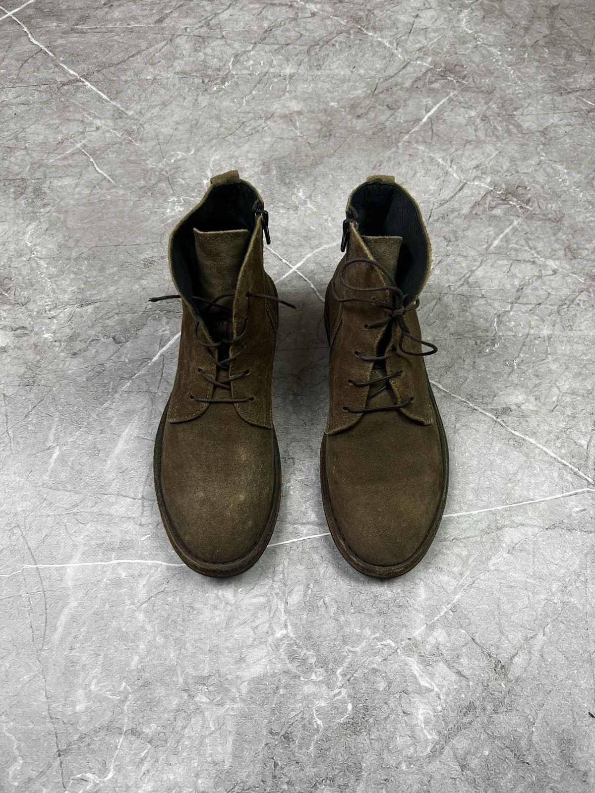 MoMA Moma Suede Laces Zipper Brown Ankle Boot Size 39 Size US 6 / EU 39 - 4 Thumbnail