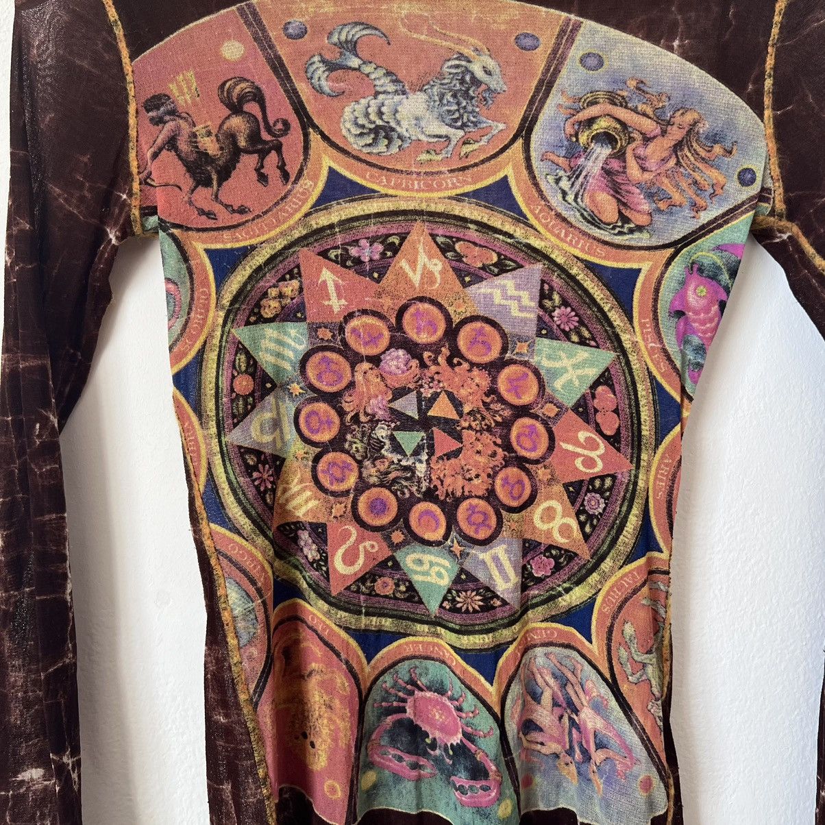 Jean Paul Gaultier Vintage Jean Paul Gaultier Zodiac mesh top 1998s Size S / US 4 / IT 40 - 4 Thumbnail
