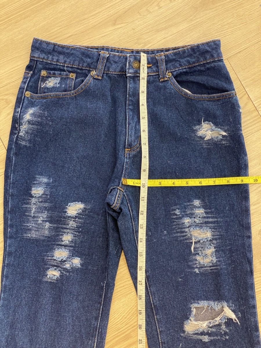 Japanese Brand Japanese Vintage Distress Hairy Leg Loose Style Jeans Size US 29 - 14 Thumbnail
