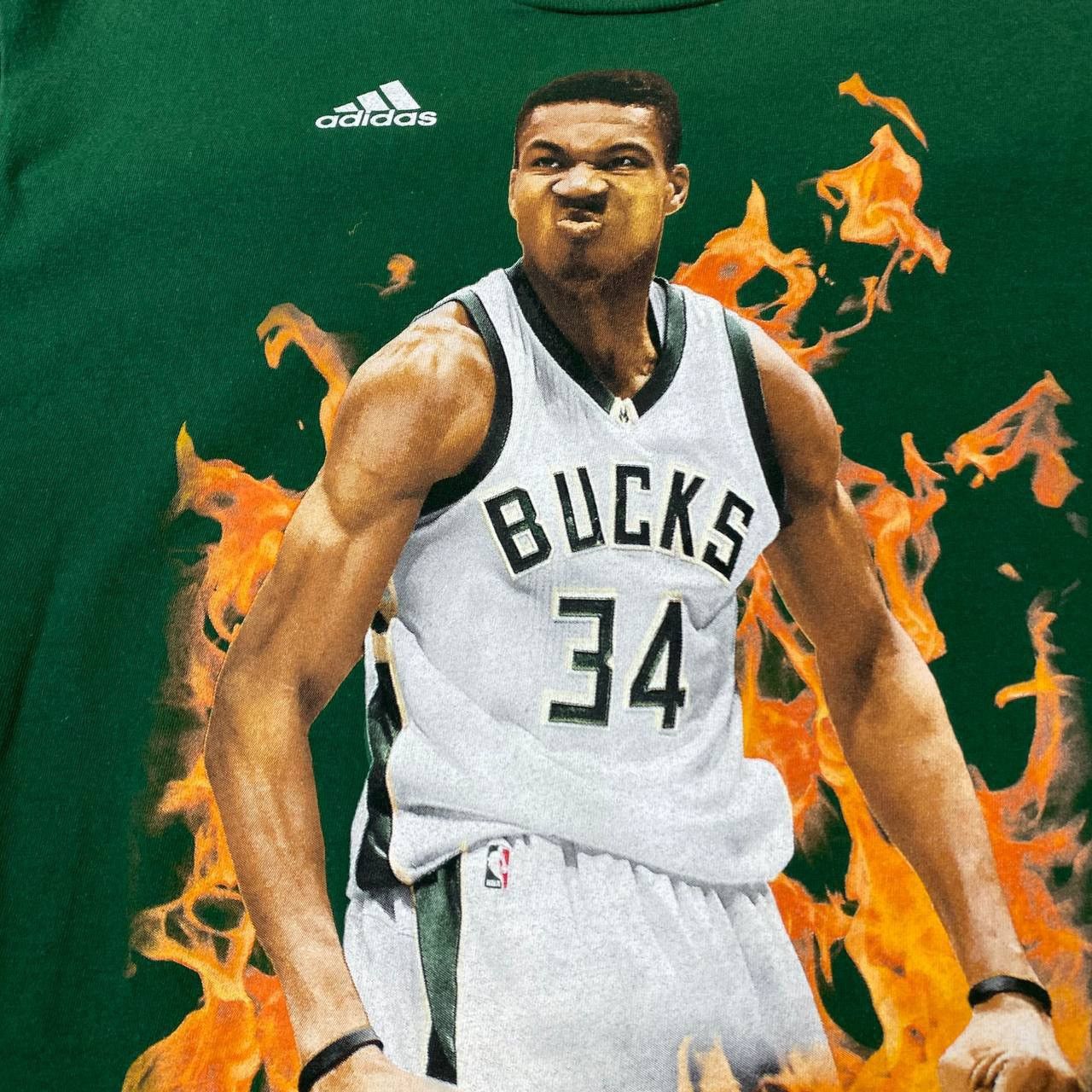 Adidas Adidas NBA Bucks T-shirt Size:M Size US M / EU 48-50 / 2 - 5 Thumbnail