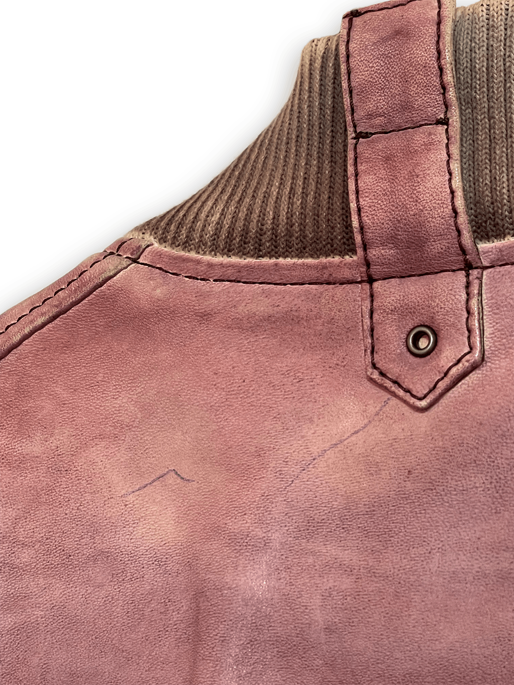 Hugo Boss HUGO BOSS Leather Pink Wash Biker Size US M / EU 48-50 / 2 - 5 Thumbnail