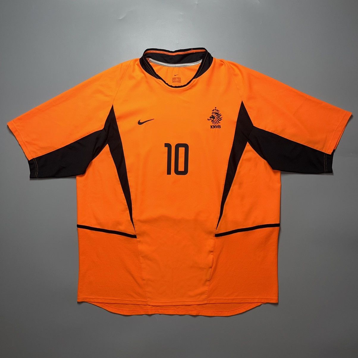 Nike NETHERLANDS NIKE 2002/2004 FOOTBALL HOME JERSEY #10 BERGKAMP Size US XXL / EU 58 / 5 - 2 Thumbnail