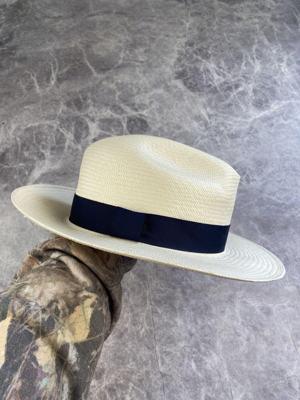 Alfred Dunhill Alfred Dunhill Genuine Panama Hat Championship Hand Woven Size ONE SIZE - 4 Thumbnail