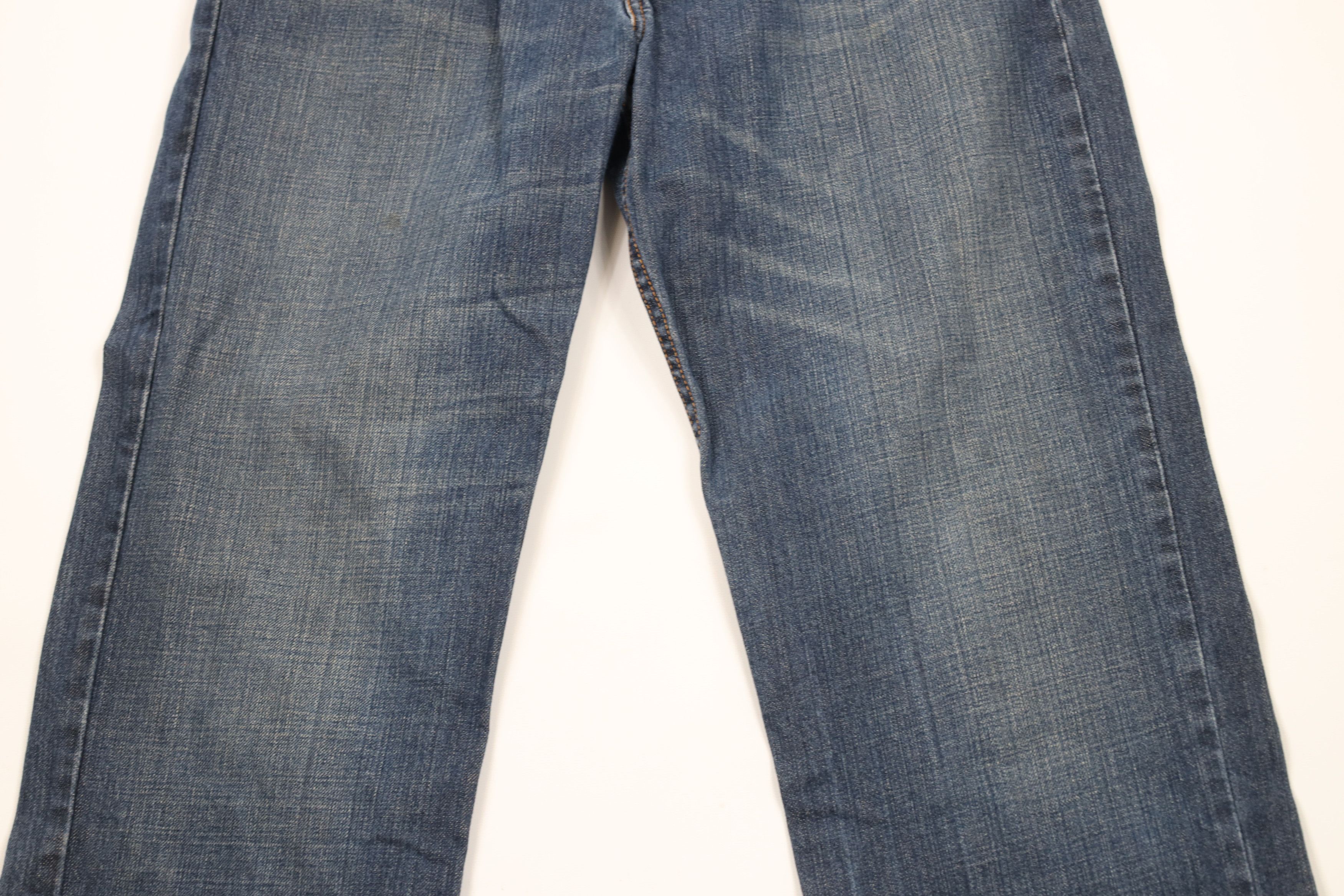 Levi's × Vintage Vintage Y2K Levis 550 Relaxed Fit Denim Jeans Blue Cotton Size US 33 - 3 Thumbnail