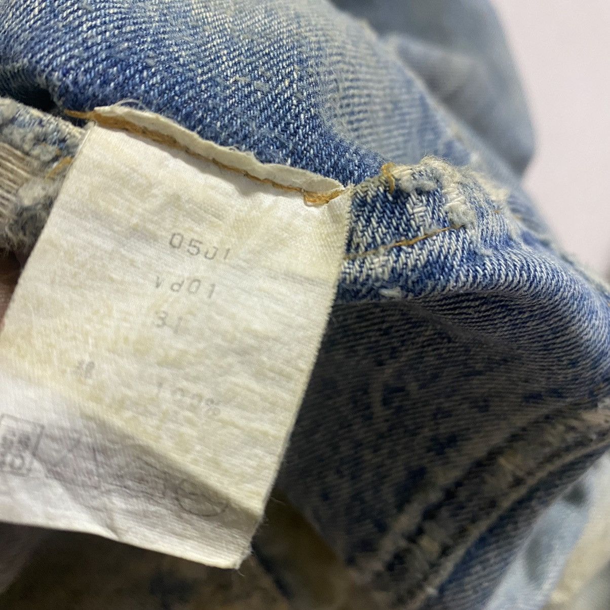wjk WjK Thrashed Dirt Washed Selvedge Jeans Size US 31 - 24 Thumbnail