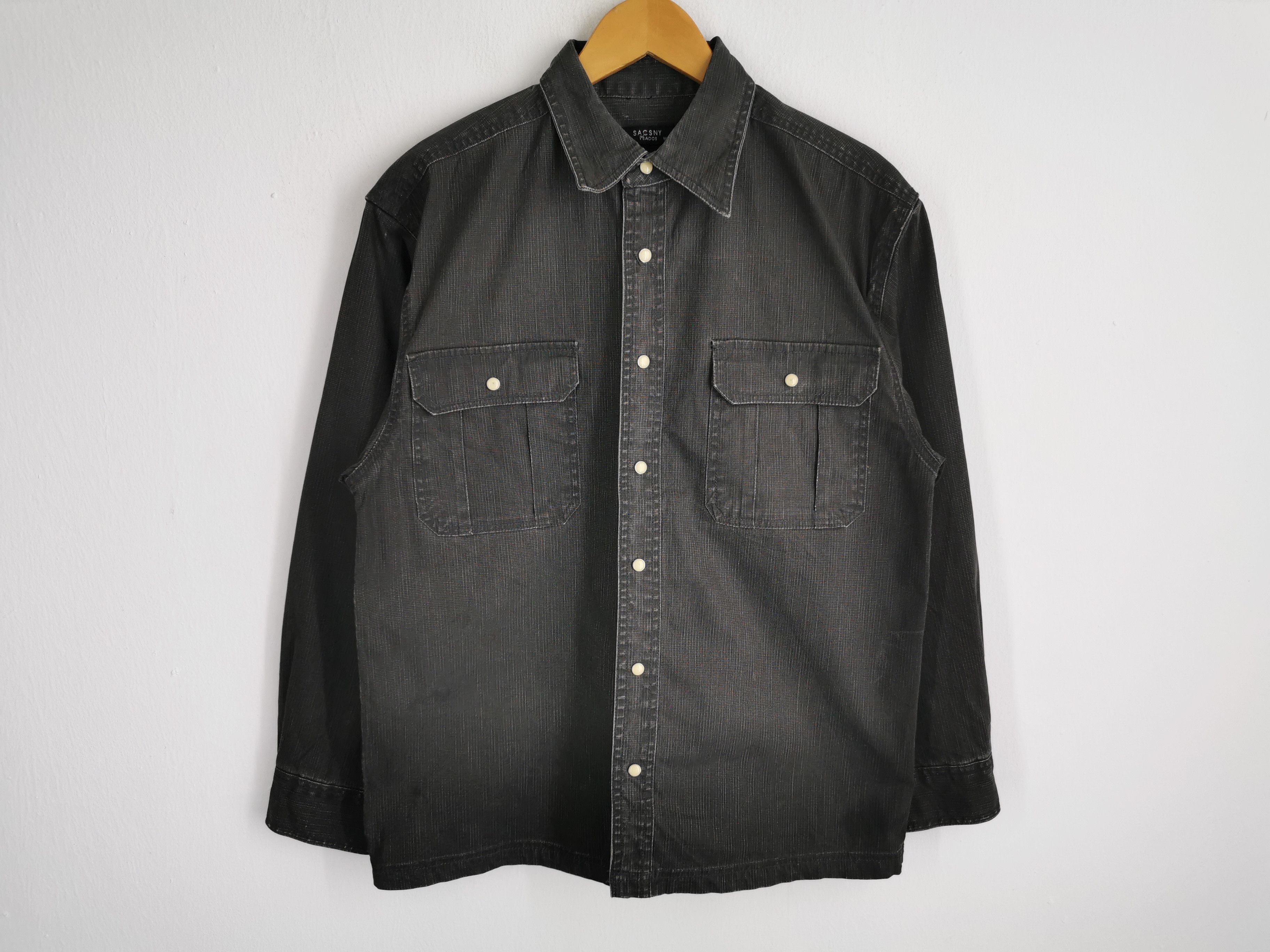 Yohji Yamamoto Vintage Sacsny Y'saccs by Yohji Yamamoto Button Down Shirt Size US M / EU 48-50 / 2 - 1 Thumbnail