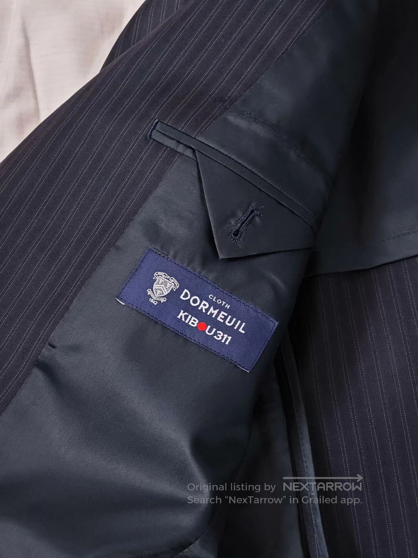 Japanese Brand Custom Wool Blend Dormeuil Suit. Size US S / EU 44-46 / 1 - 7 Thumbnail
