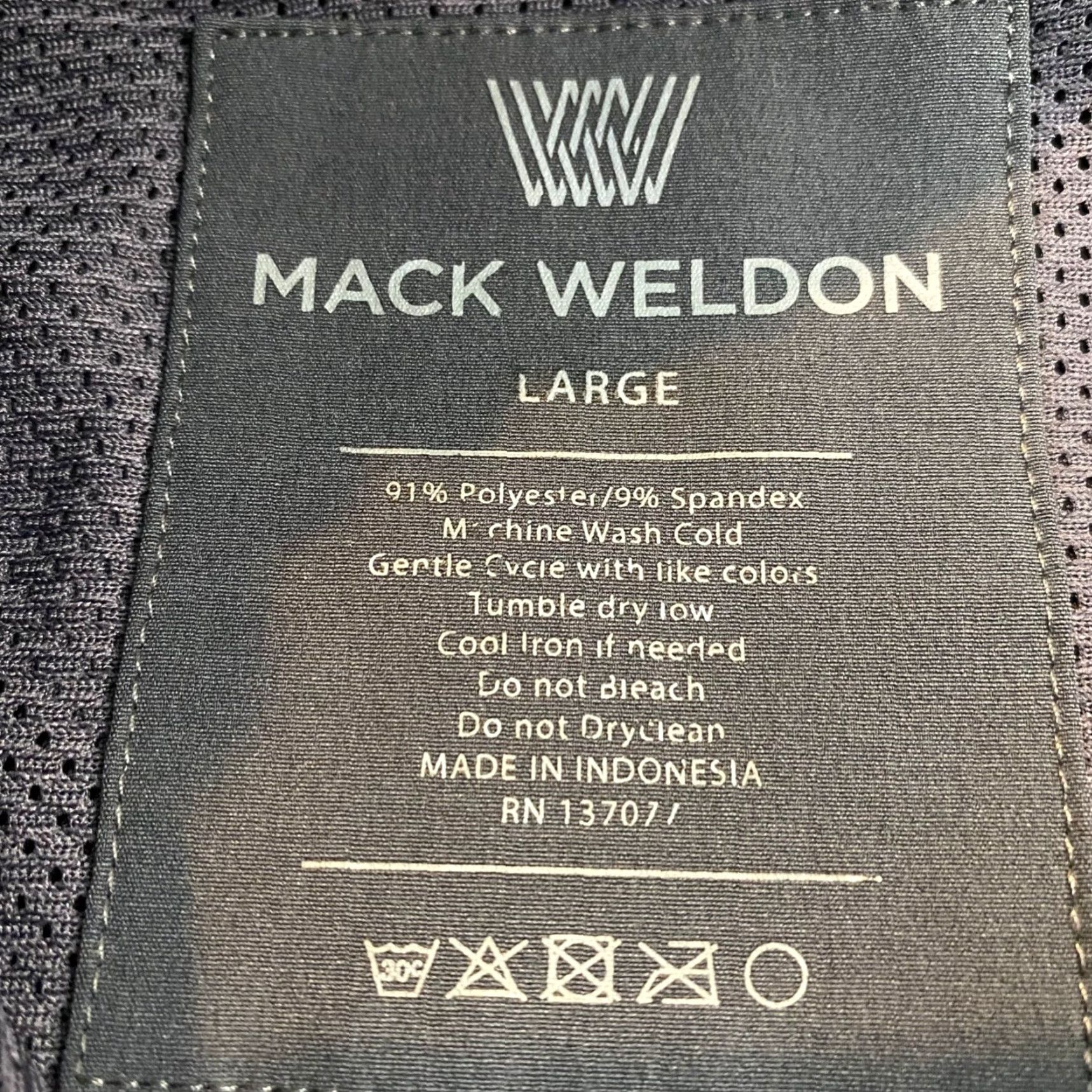Vintage Mack Weldon Pants Mens Large Dark Gray Tapered Athletic Stretch 30" In Workout Size US 33 - 2 Thumbnail
