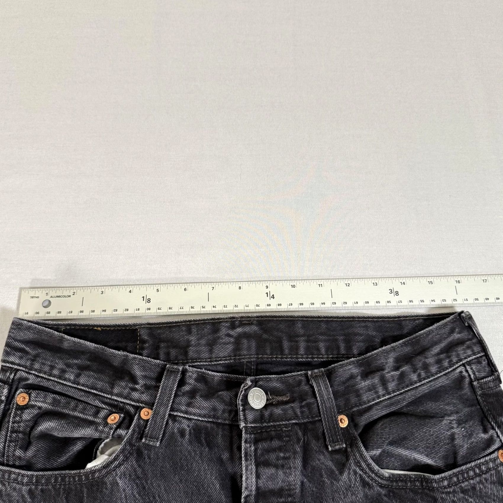 Levi's Levi's Jeans Mens 32x30 Black 501 Straight Fit Distressed Denim Pants Western Y2K Size US 32 / EU 48 - 7 Thumbnail