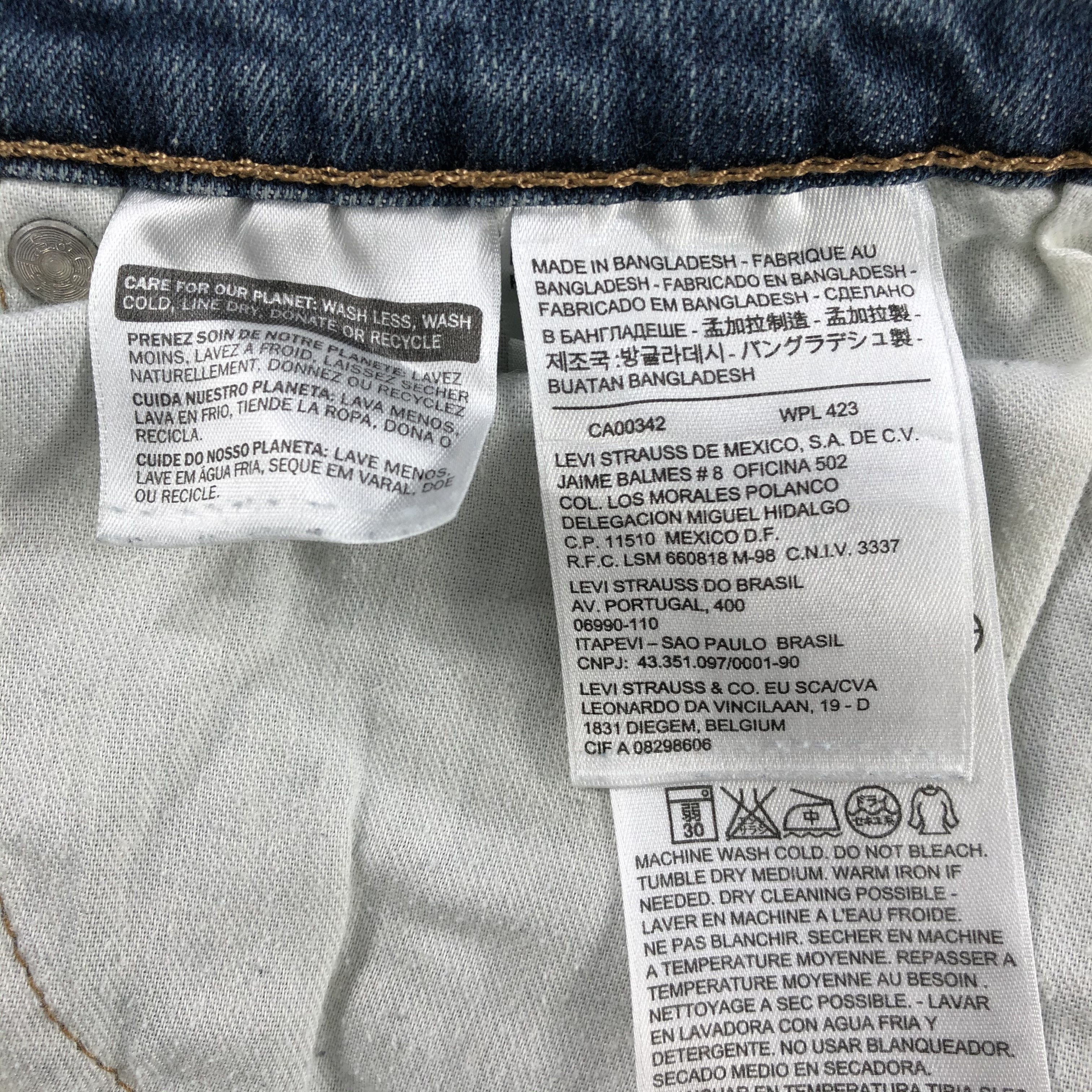 Levi's Vintage Blue Wash Levis 505 Jeans-J2153 Size US 35 - 9 Thumbnail