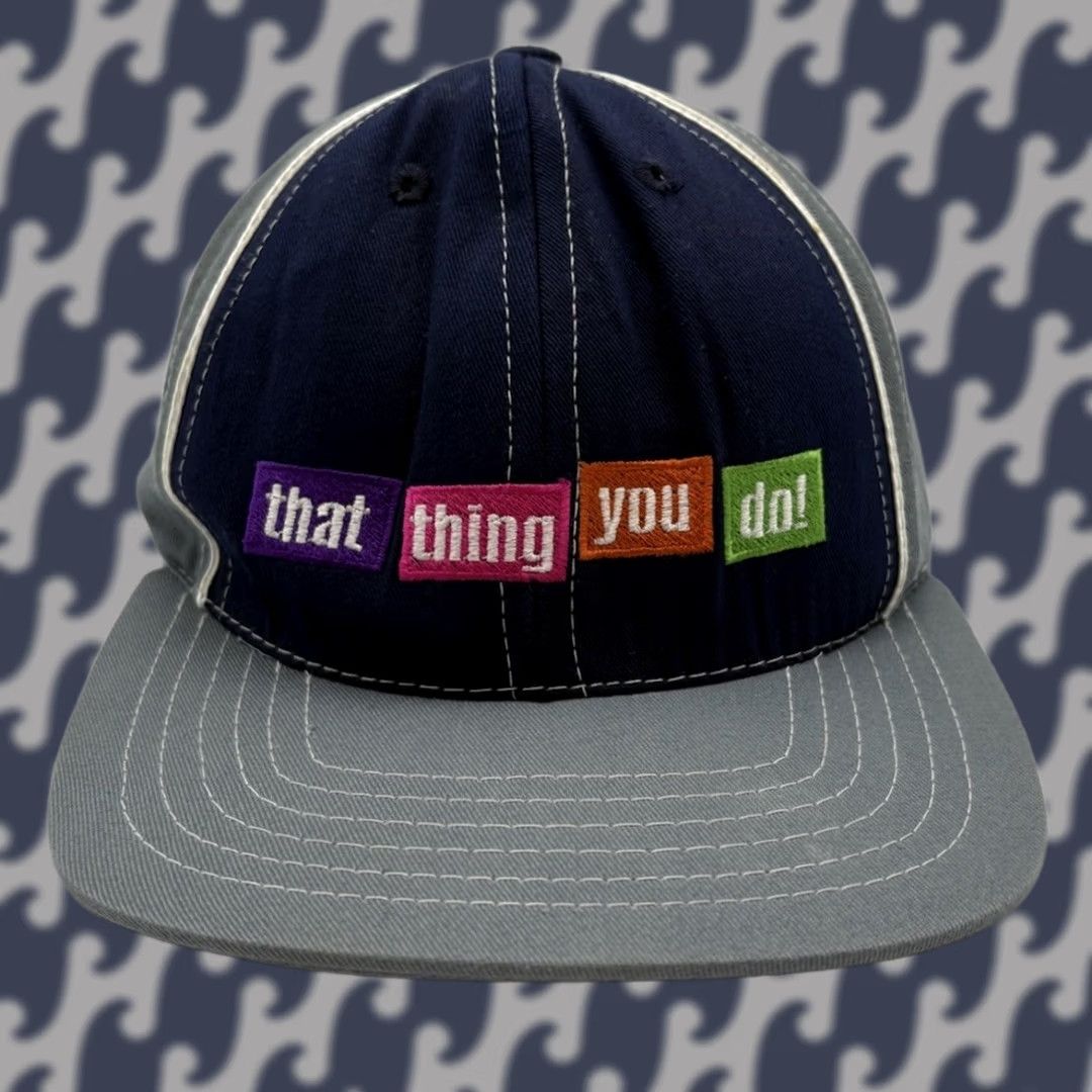 Vintage VINTAGE That Thing You Do! Navy Snapback Cap Hat Adult One Size Blue Mens Mens Size ONE SIZE - 1 Thumbnail