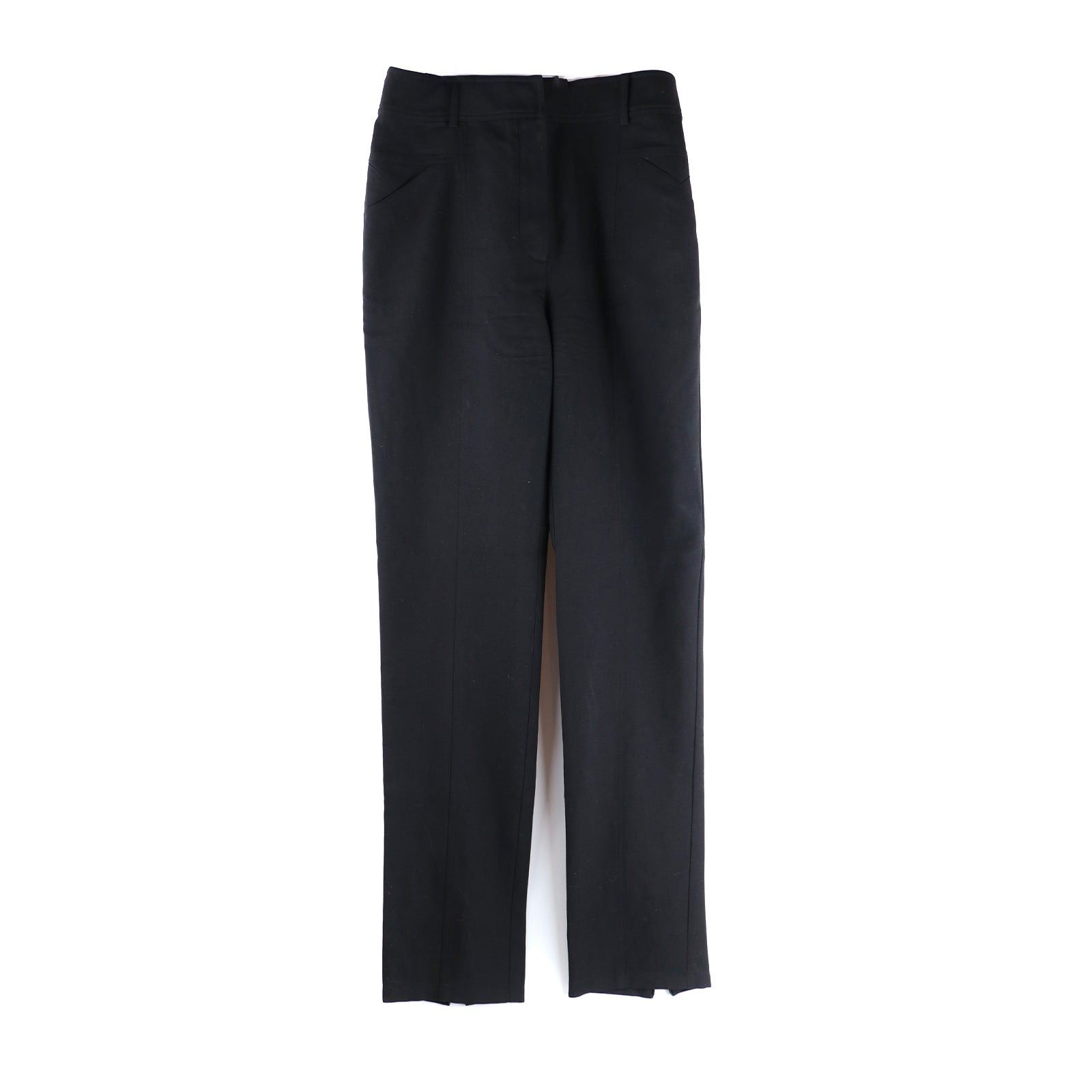 image of Saint Laurent Paris Saint Laurent - Wool Pants (T38) in Black, Women's (Size 27)