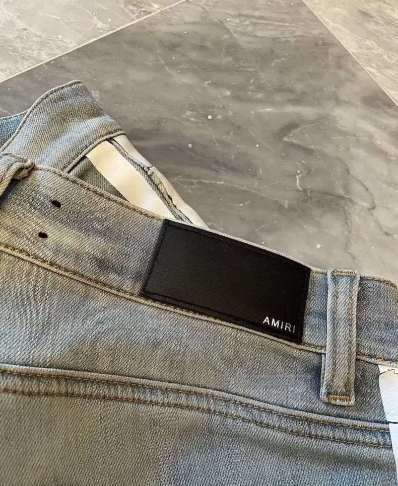 Amiri Amiri Light Yellow Mud Track Jeans Size 32 Size US 32 / EU 48 - 3 Thumbnail