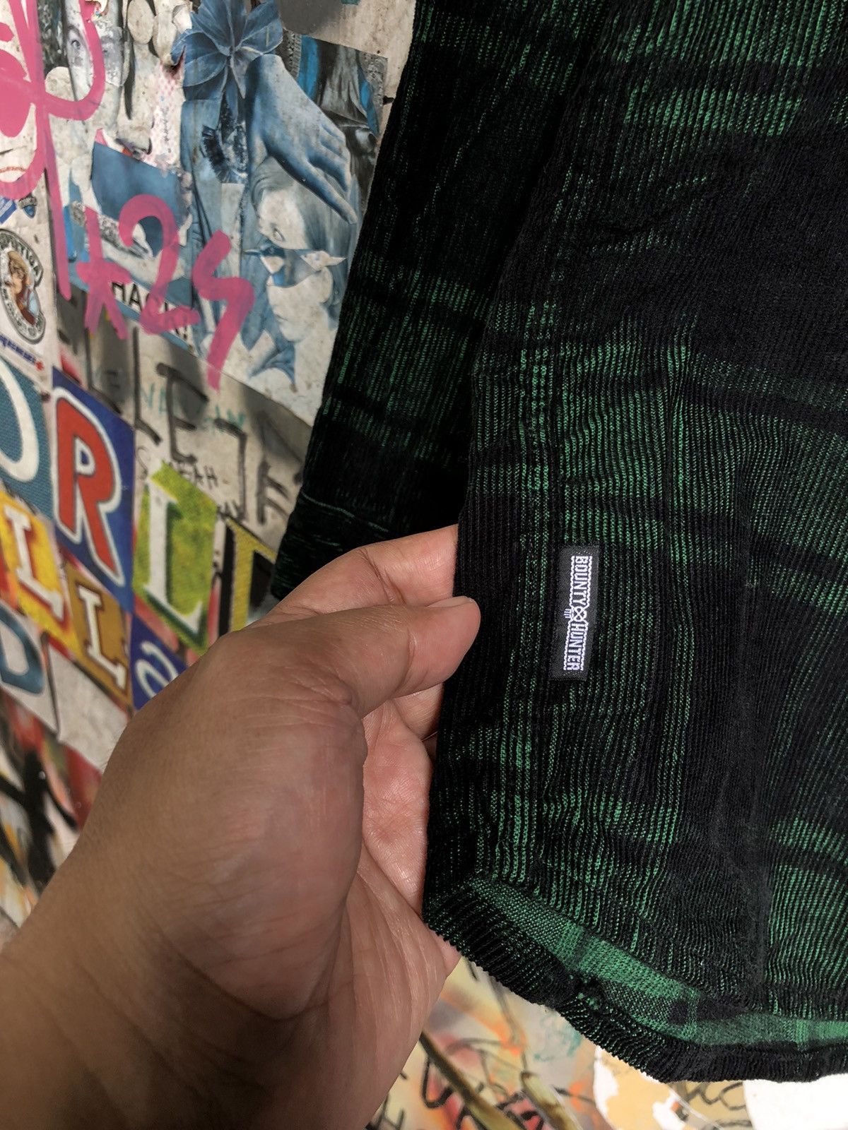 Bounty Hunter × Japanese Brand BOUNTY HUNTER FLANNEL PLAID CORDUROY PLAID BUTTON SHIRT Size US S / EU 44-46 / 1 - 4 Thumbnail