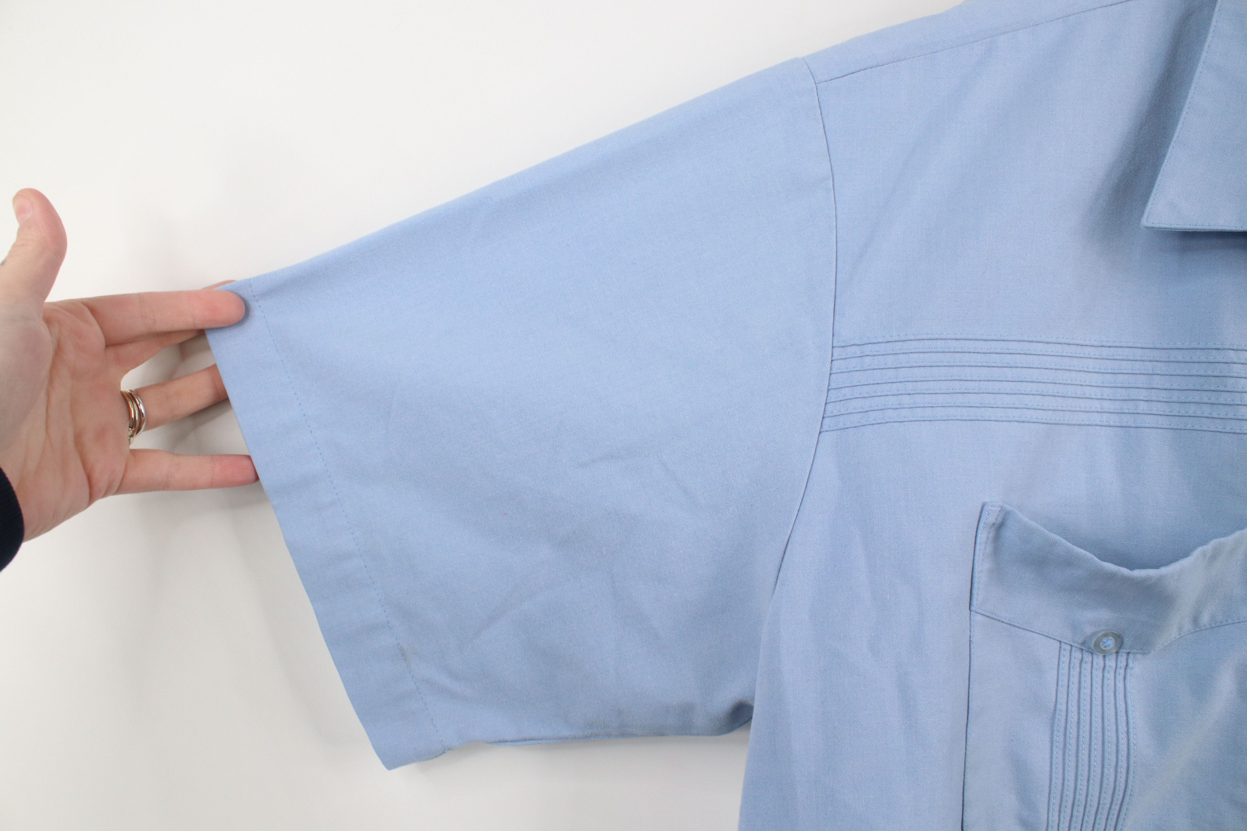 Vintage Vintage 90s Streetwear Short Sleeve Full Zip Shirt Jacket Size US XL / EU 56 / 4 - 6 Thumbnail