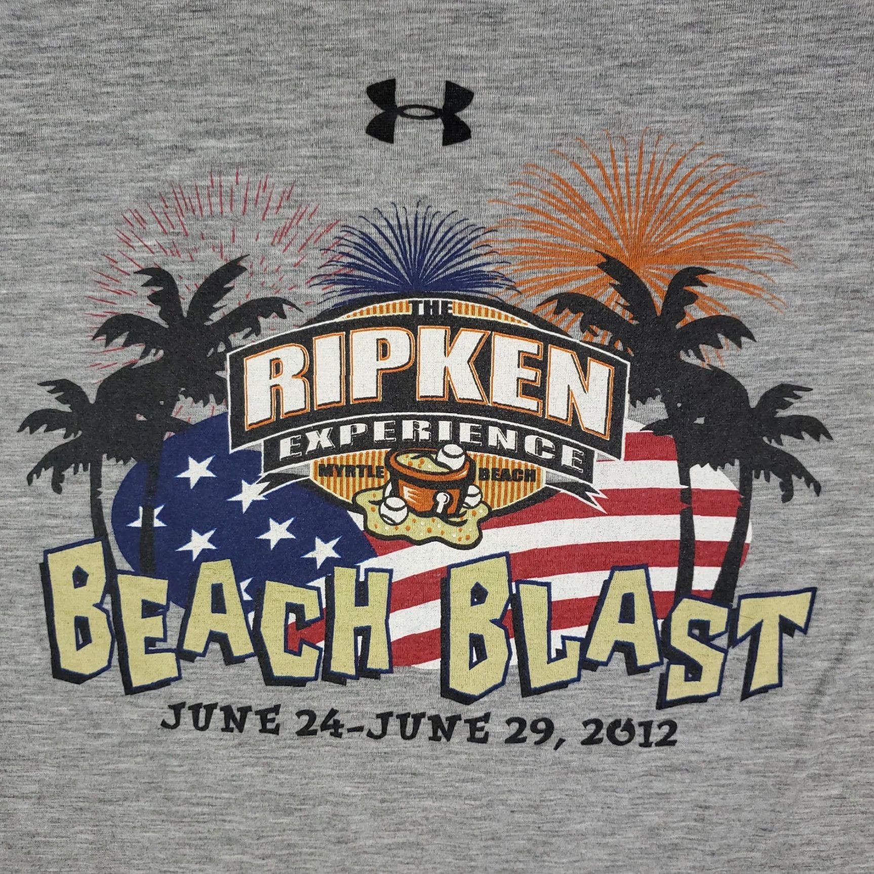 Under Armour VINTAGE Under Armour Ripken Beach T-Shirt Gray Short Sleeve Mens Large Gray Logo Modern Sports Shirt Mens Large Gray Size US L / EU 52-54 / 3 - 3 Thumbnail