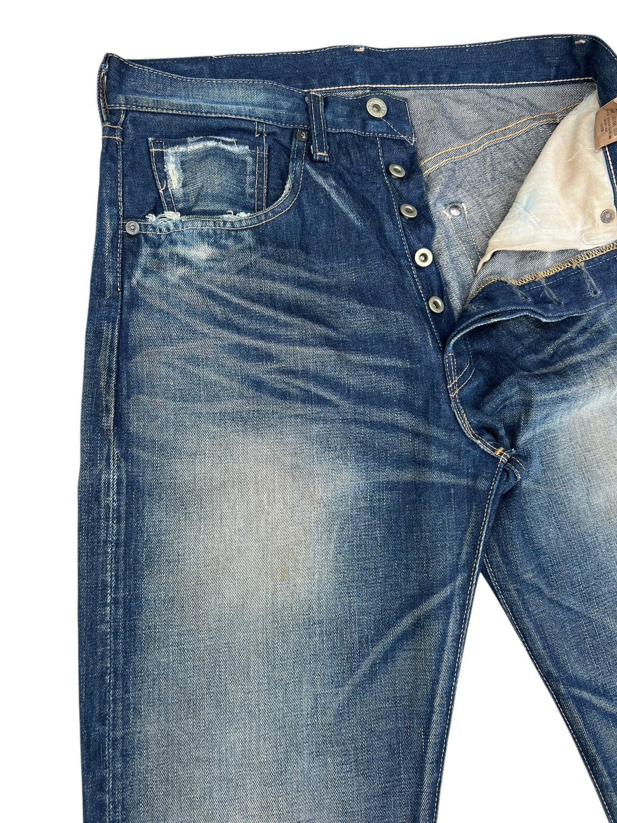 Levi's Vintage Clothing WW2 Model 2006 LVC Levi’s S501XX Big E Denim Selvedge Jeans Size US 31 - 8 Thumbnail