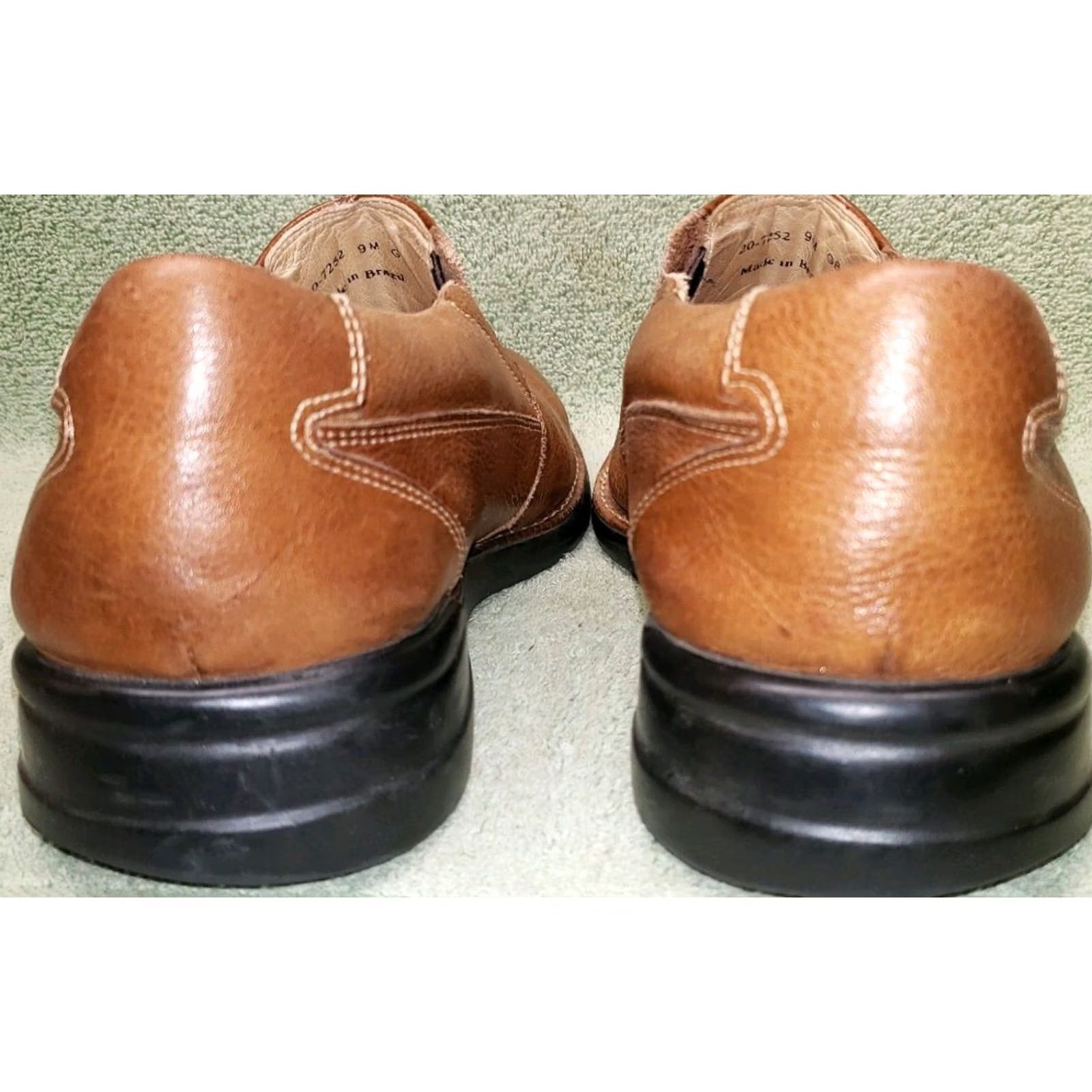 Johnston & Murphy Johnston & Murphy Men's Casual Loafers Size 10M Light Brown Smooth Toe Brown Loafer M Arch Support Cushioned Casual Shoes Size US 10 / EU 43 - 7 Thumbnail