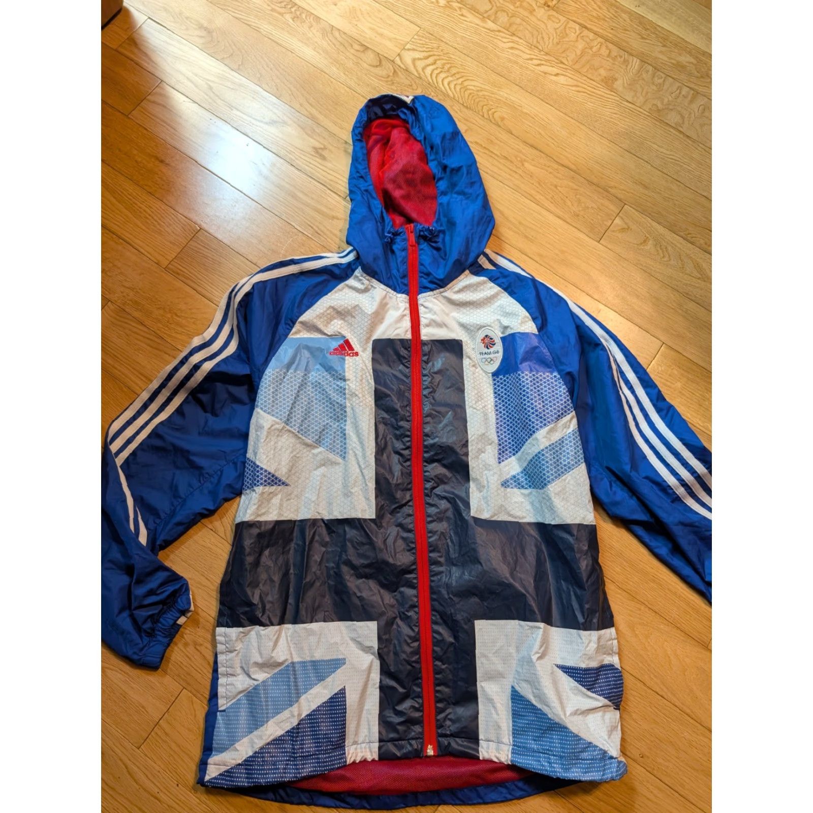 Adidas Great Britain 2012 Olympic Team Adidas Full Zip Jacket Women S Blue Windbreaker Size S Size S / US 4 / IT 40 - 3 Thumbnail