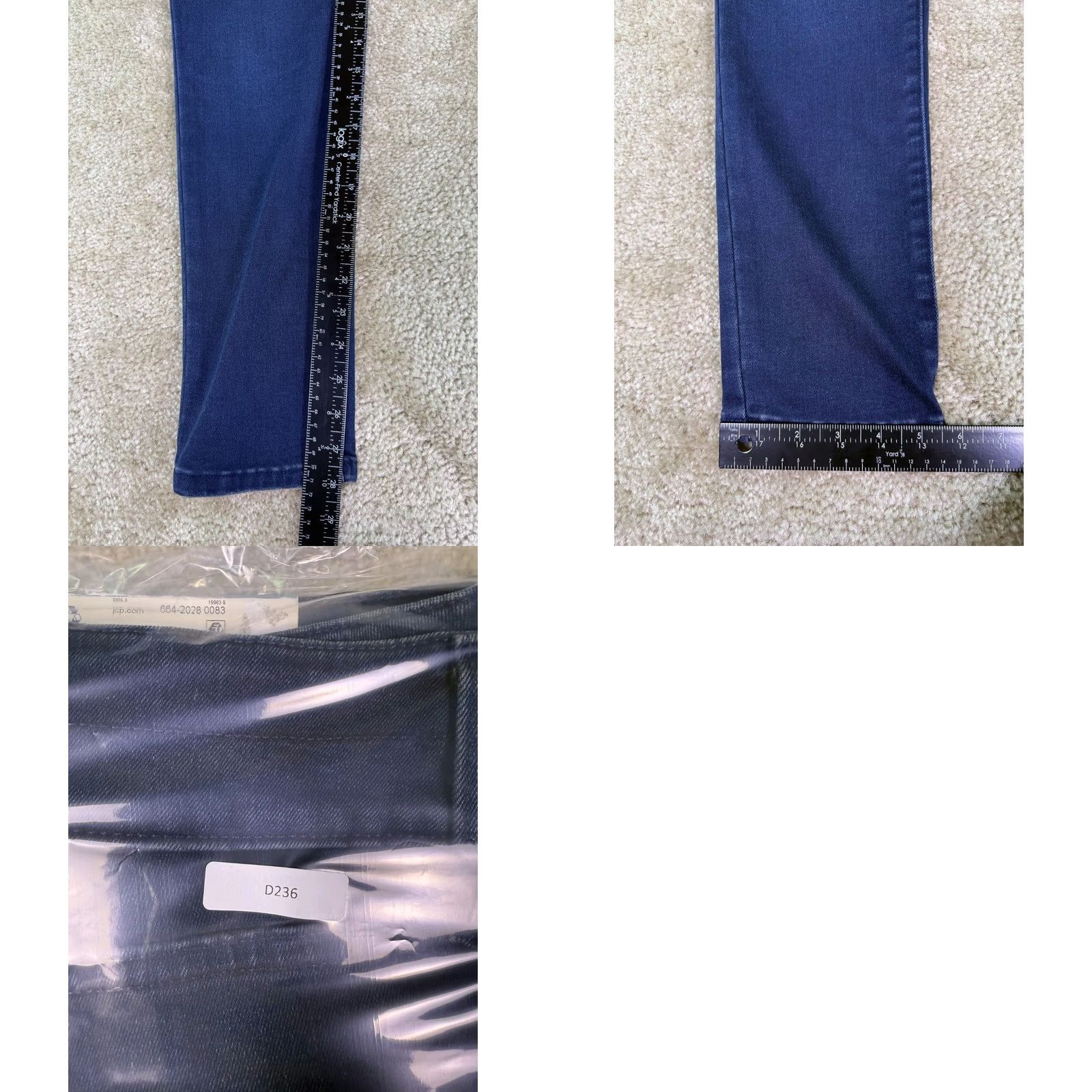 Vintage Arizona Jean Co Curvy High Rise Skinny Jeans Women's Size 11 Stretch NEW Size 32" / US 10 / IT 46 - 9 Thumbnail
