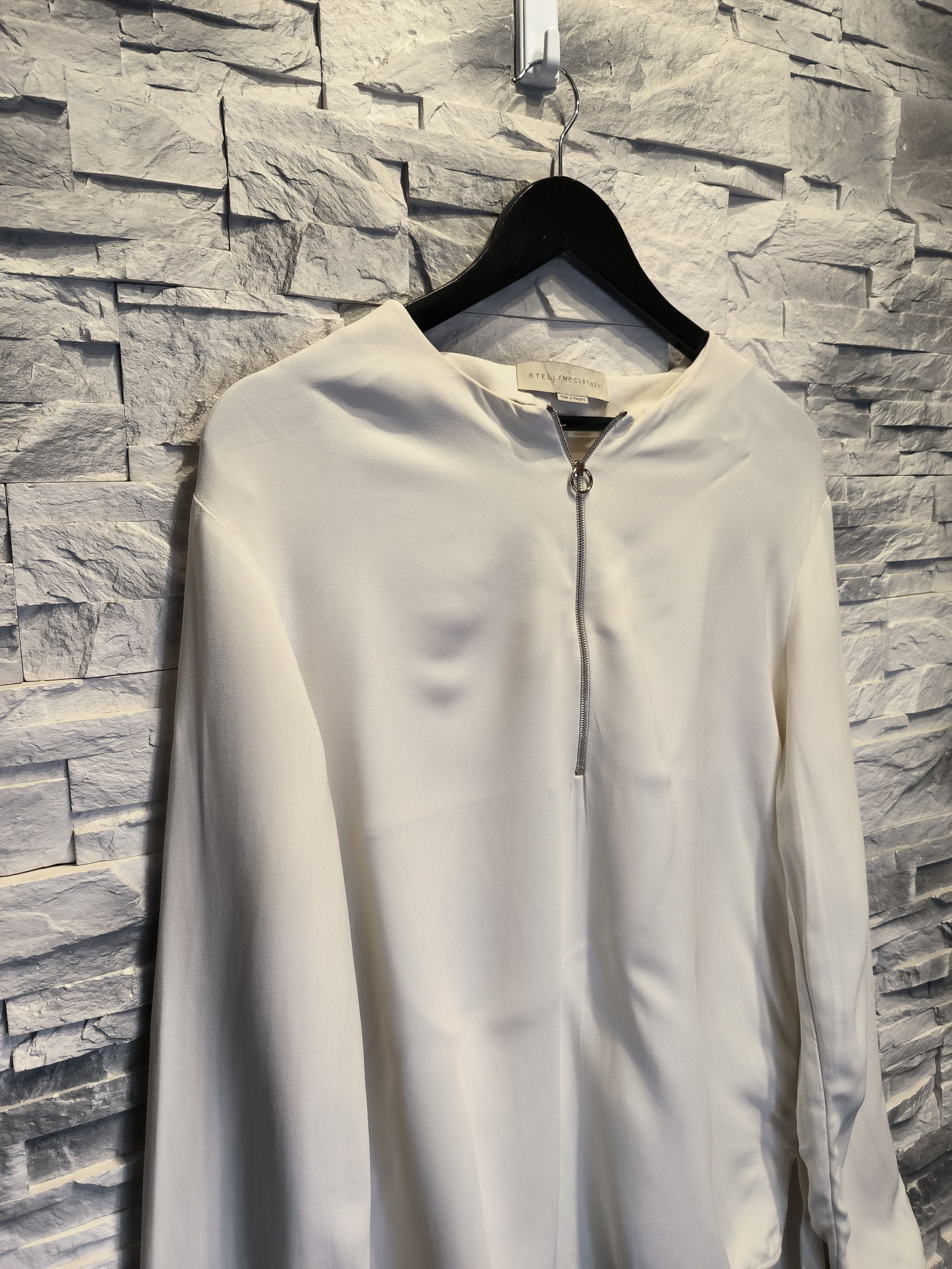 Stella McCartney Stella McCartney Long Sleeve Shirt Blouse White Basic Size L / US 10 / IT 46 - 2 Thumbnail