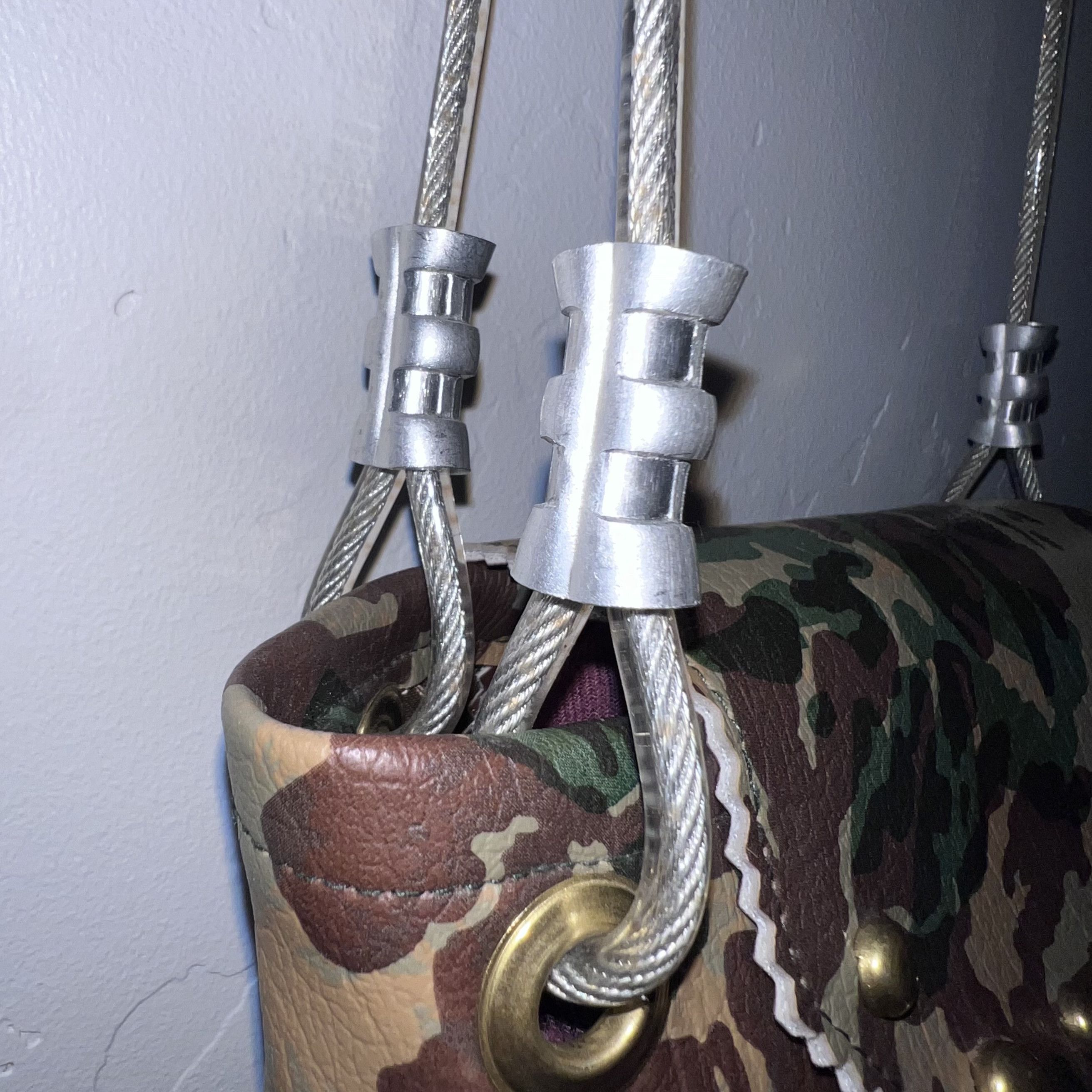Other RARE Custom TOM BOY TOTES Bag - Floral Camo, Rivets, Charms Size ONE SIZE - 8 Thumbnail