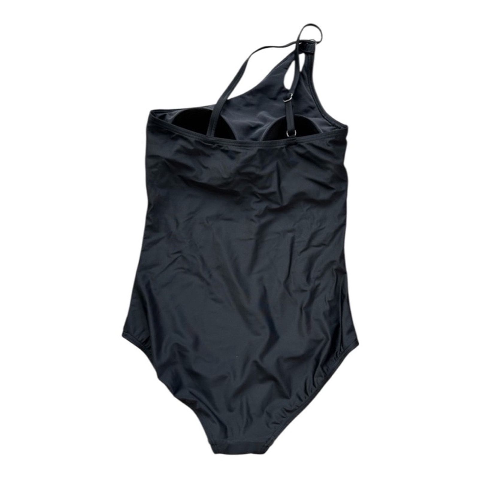 Lands' End Lands' End Plus Size 20W Black One-Shoulder Swimsuit Size 3XL / US 20-22 - 3 Thumbnail