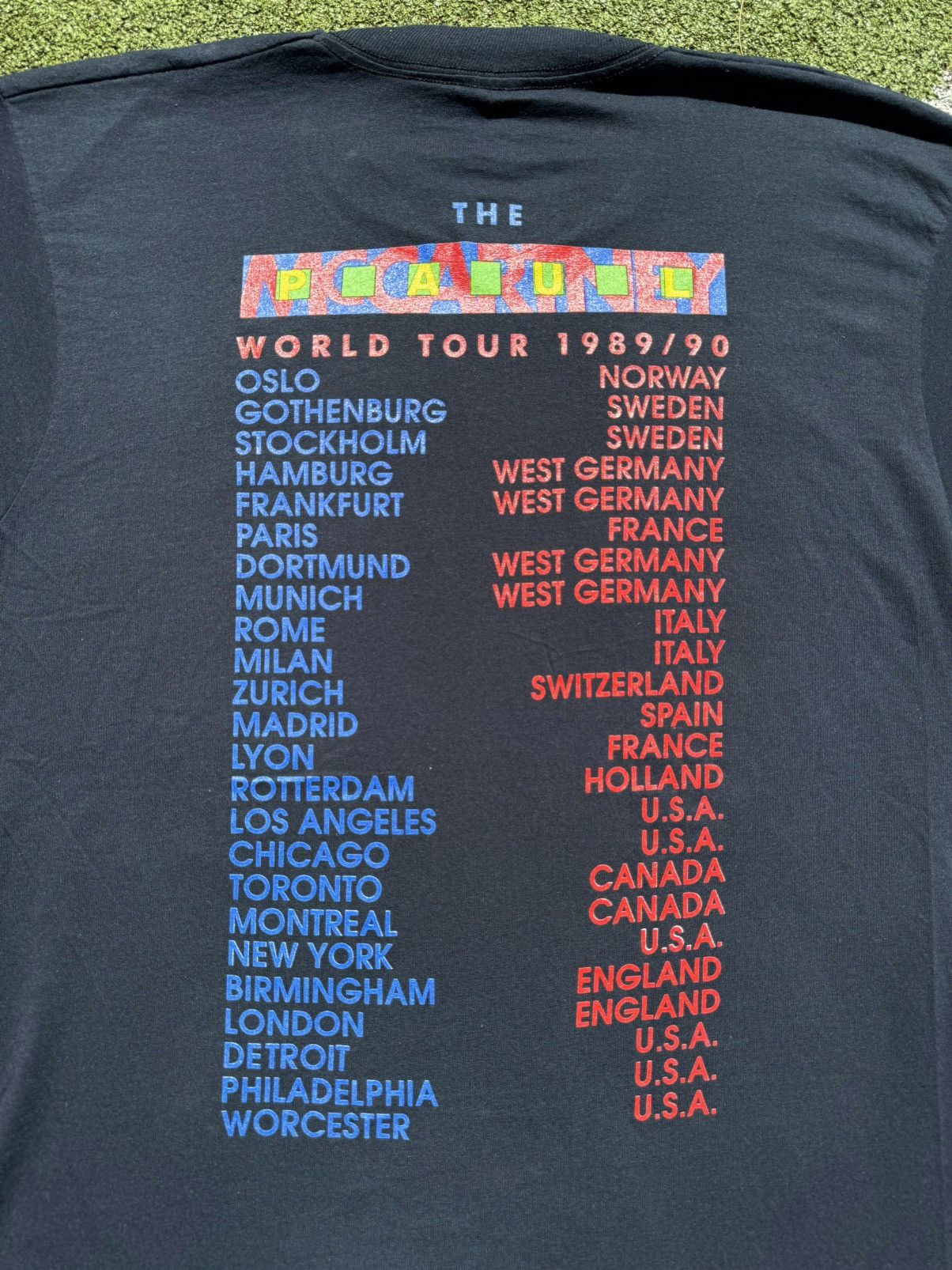 Band Tees 1989 Brockum Paul McCartney Vintage Tour Rock Band T-Shirt Size US XL / EU 56 / 4 - 8 Thumbnail