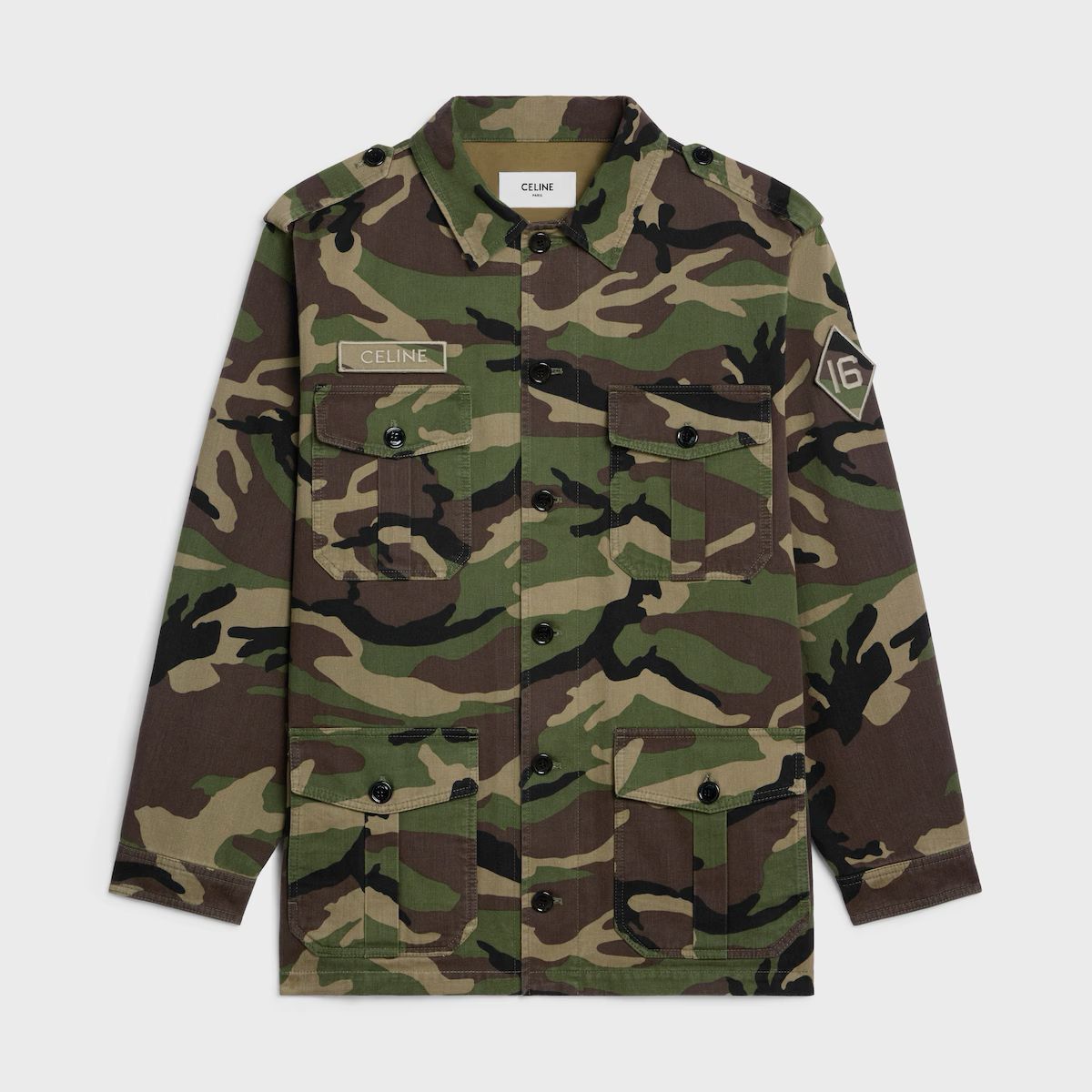 Celine Celine Saharienne Oversized Military Jacket in M/L Size US M / EU 48-50 / 2 - 1 Thumbnail