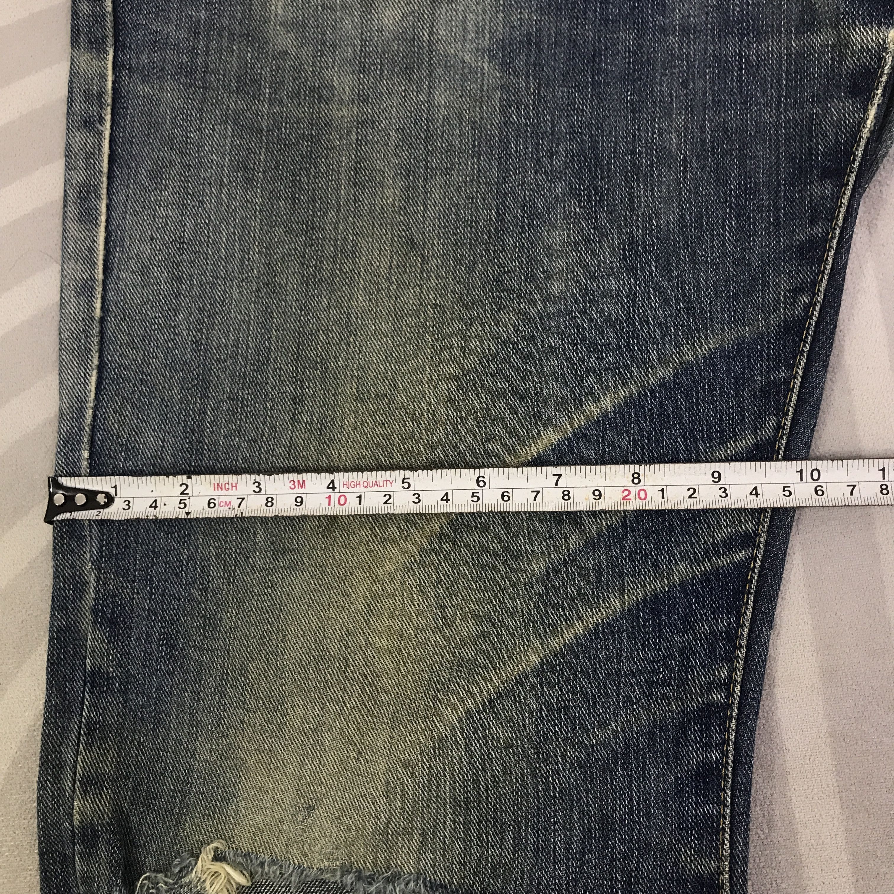 Edwin Vintage Edwin japan distressed denim Jeans pants K129B16 Size US 32 / EU 48 - 10 Thumbnail