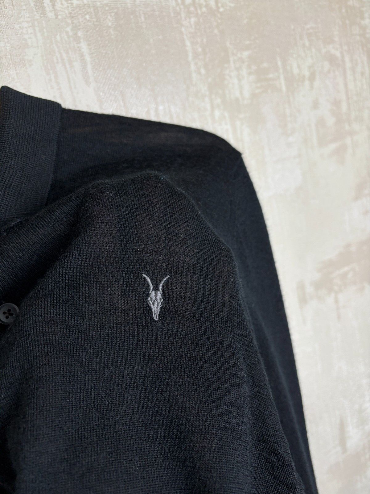 Allsaints AllSaints Mode Merino Wool Long Sleeve Polo Sweater Jumper Size US L / EU 52-54 / 3 - 6 Thumbnail