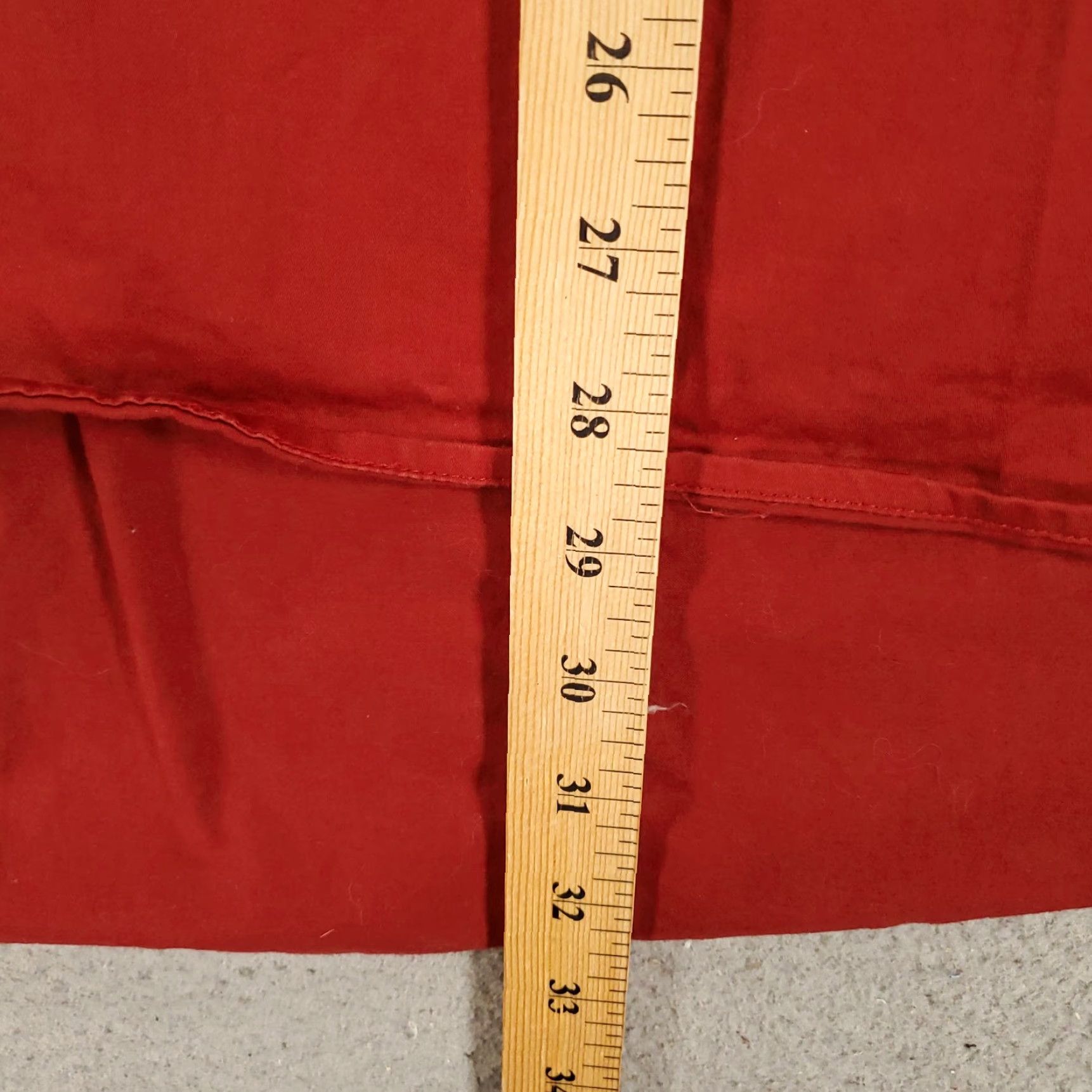 Vintage Susan Graver Blouse Shirt Dressy Tunic 22W Red Long Sleeve Button Up Casual Womens Plus Size Size 3XL / US 20-22 - 3 Thumbnail