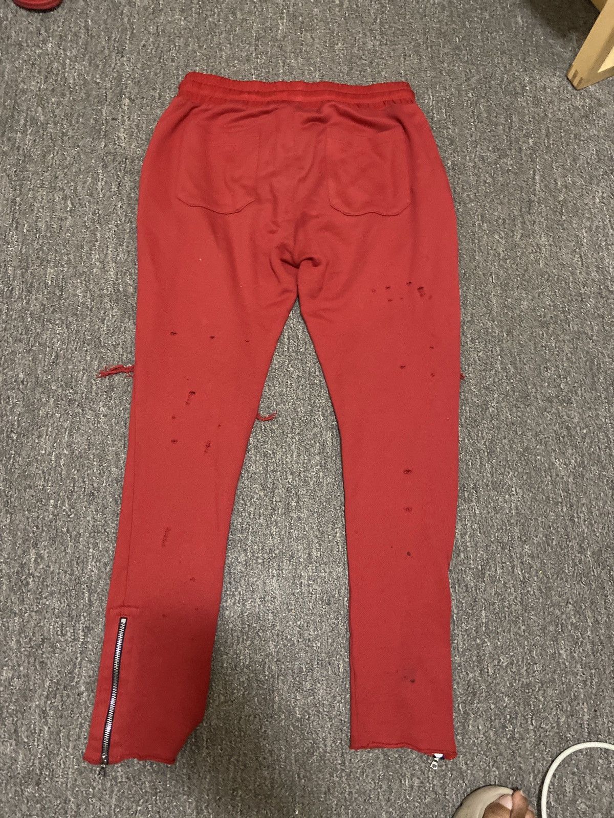 Amiri Amiri Mx1 Sweatpants - Fire Red Size US 34 / EU 50 - 2 Thumbnail