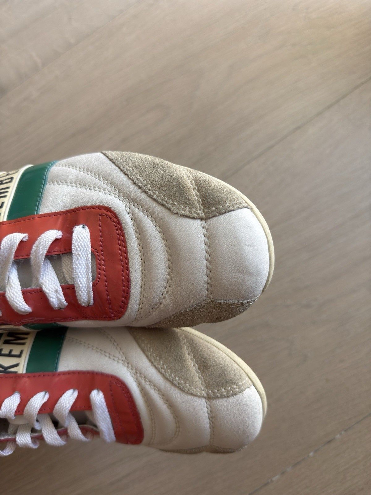 Dirk Bikkembergs Dirk Bikkembergs Womens White Leather Sneakers Shoes Y2k Size US 9 / IT 39 - 6 Thumbnail
