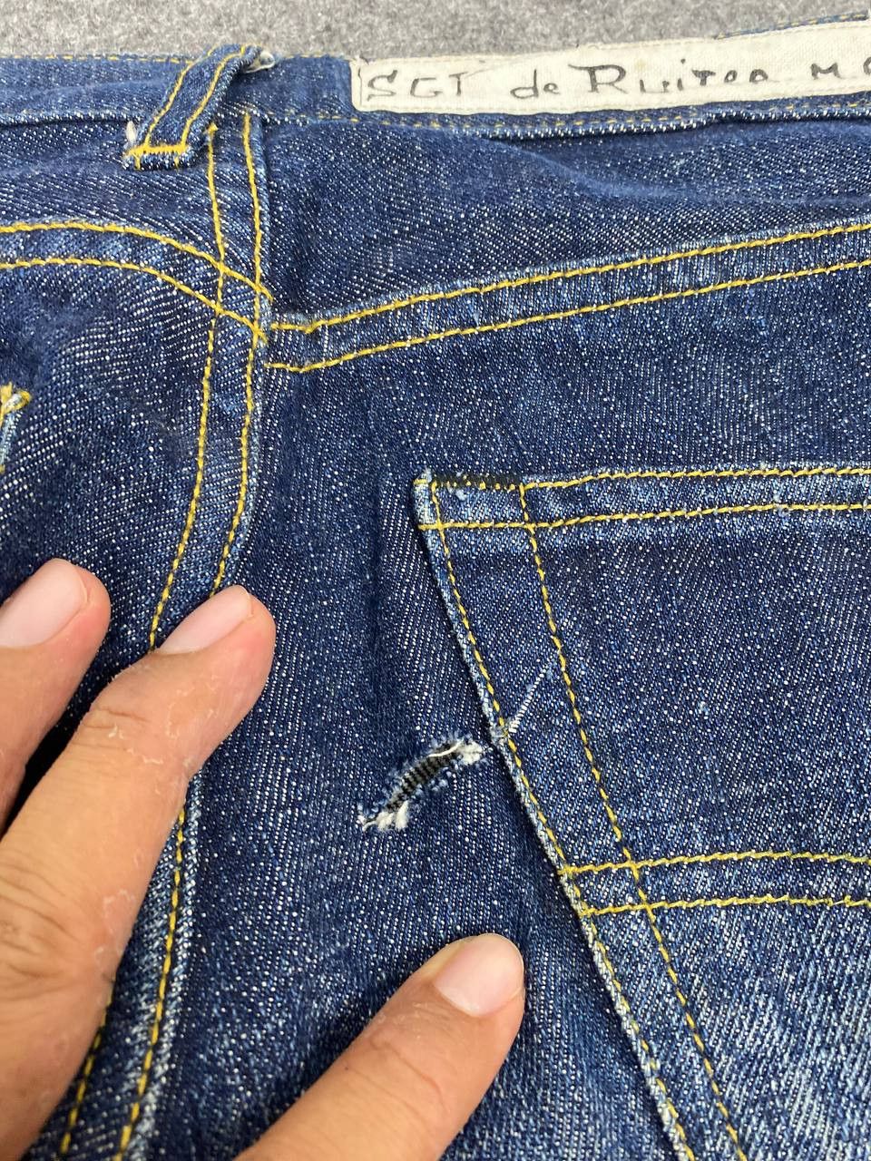 Japanese Brand justin japanese brands bootcut flare distressed denim Size US 30 / EU 46 - 4 Thumbnail