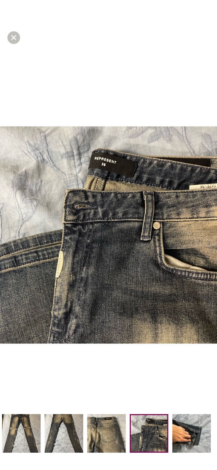 Represent Clo. Mens Represent Clothing skinny jeans Size US 36 / EU 52 - 4 Thumbnail