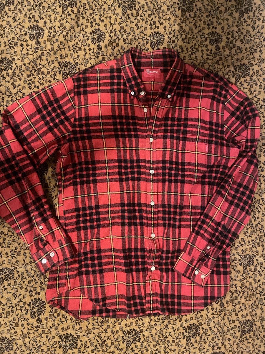Supreme Supreme Vintage Red Plaid Flannel Size US L / EU 52-54 / 3 - 2 Thumbnail