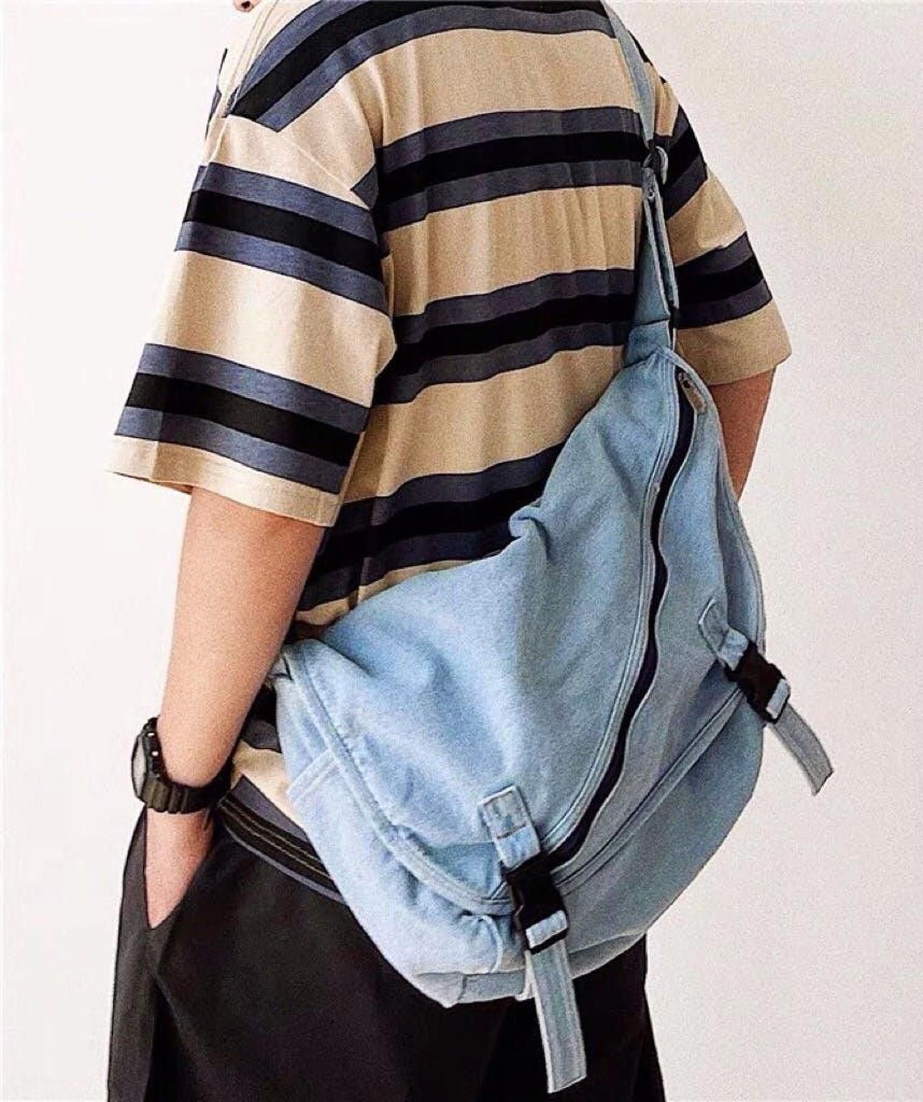 Vintage Denim Sling Bag - Casual Crossbody Size ONE SIZE - 3 Thumbnail