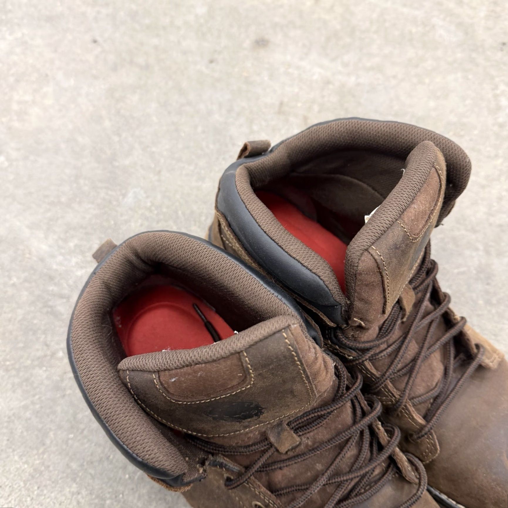 Vintage VINTAGE Buffalino Work Used Men 14 M Brown Leather Steel Toe Work Ankle Boots Size US 14 / EU 47 - 3 Thumbnail