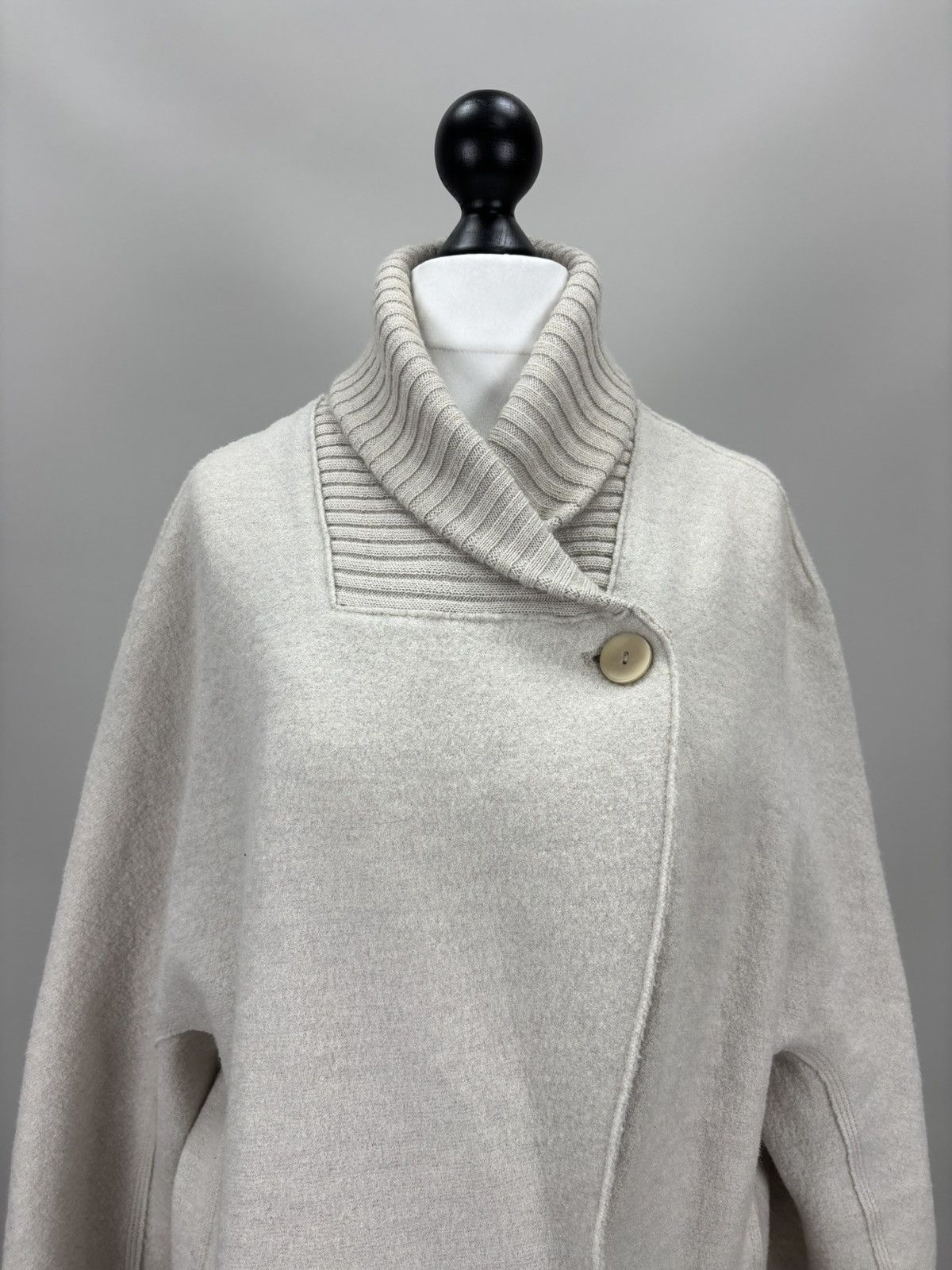 OSKA Womens wool coat OSKA Size 4 Color White Size L / US 10 / IT 46 - 3 Thumbnail