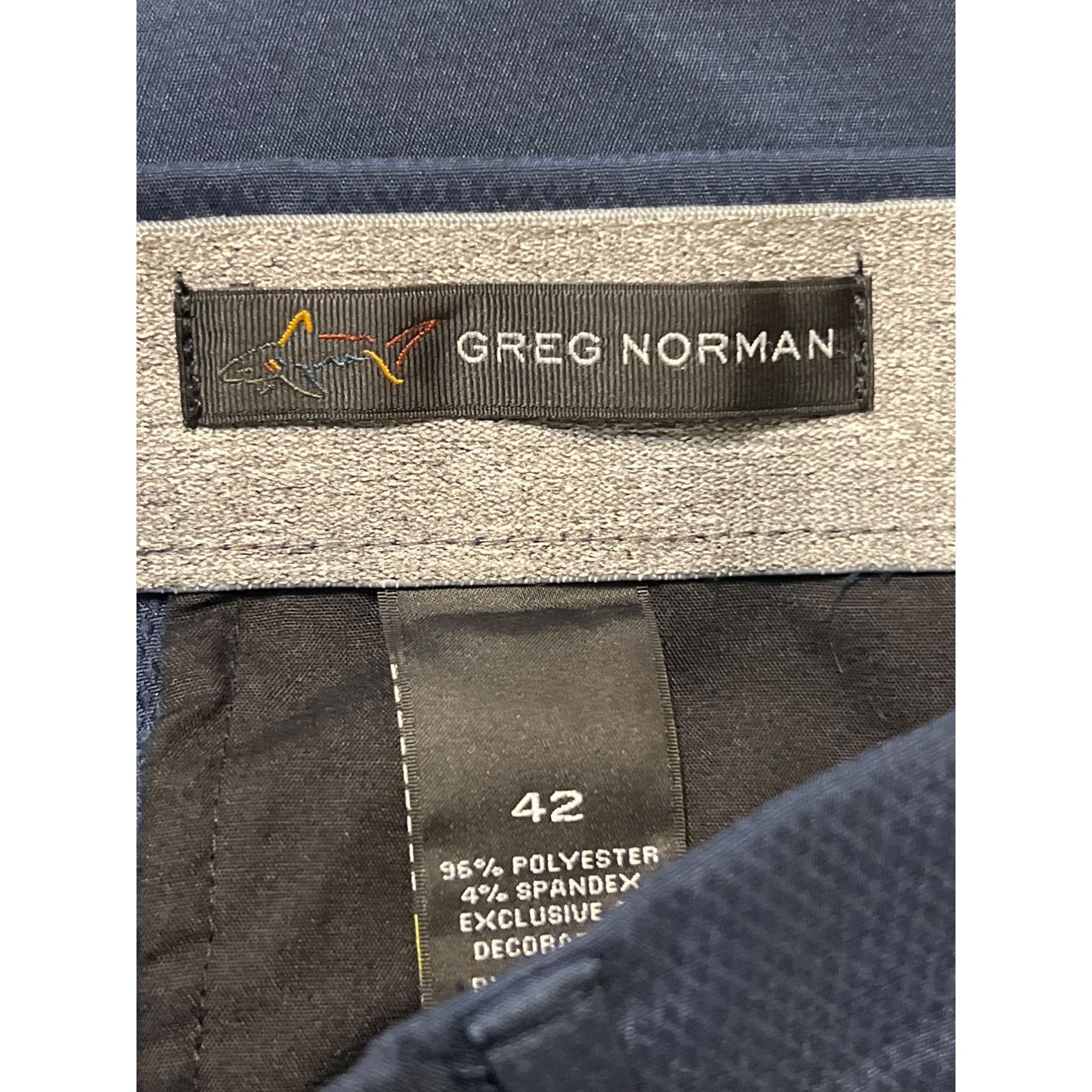 Greg Norman Greg Norman Golf Shorts Navy Blue Polyester & Spandex Blend Size US 42 / EU 58 - 4 Thumbnail
